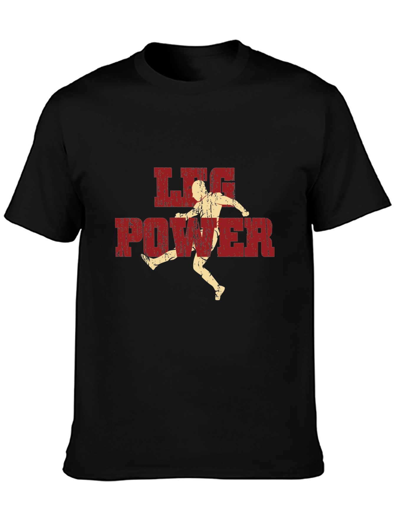 Leg Power Graphic T-Shirt - Black