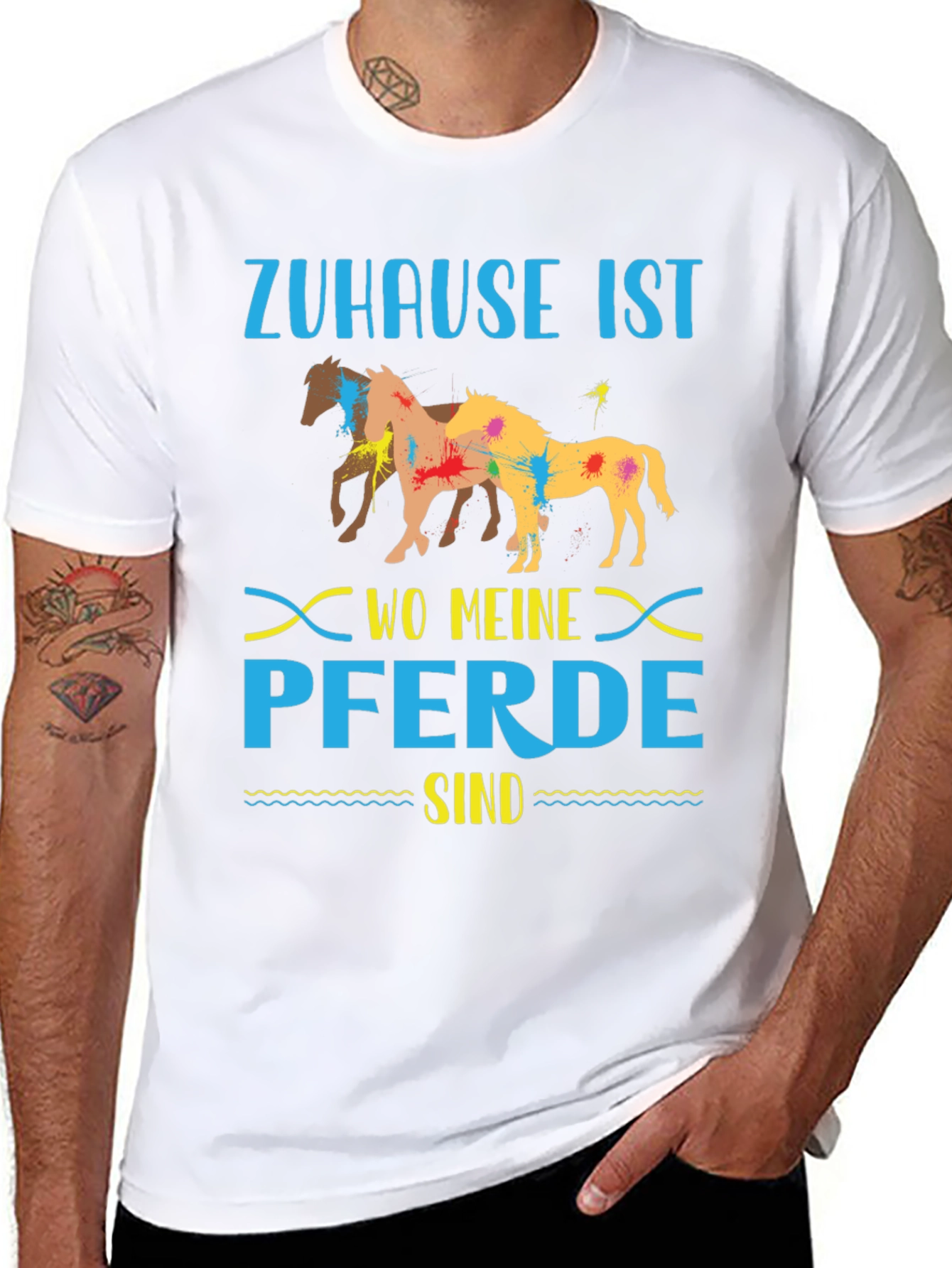 Zuhause Ist Wo Meine Pferde Sind T-Shirt