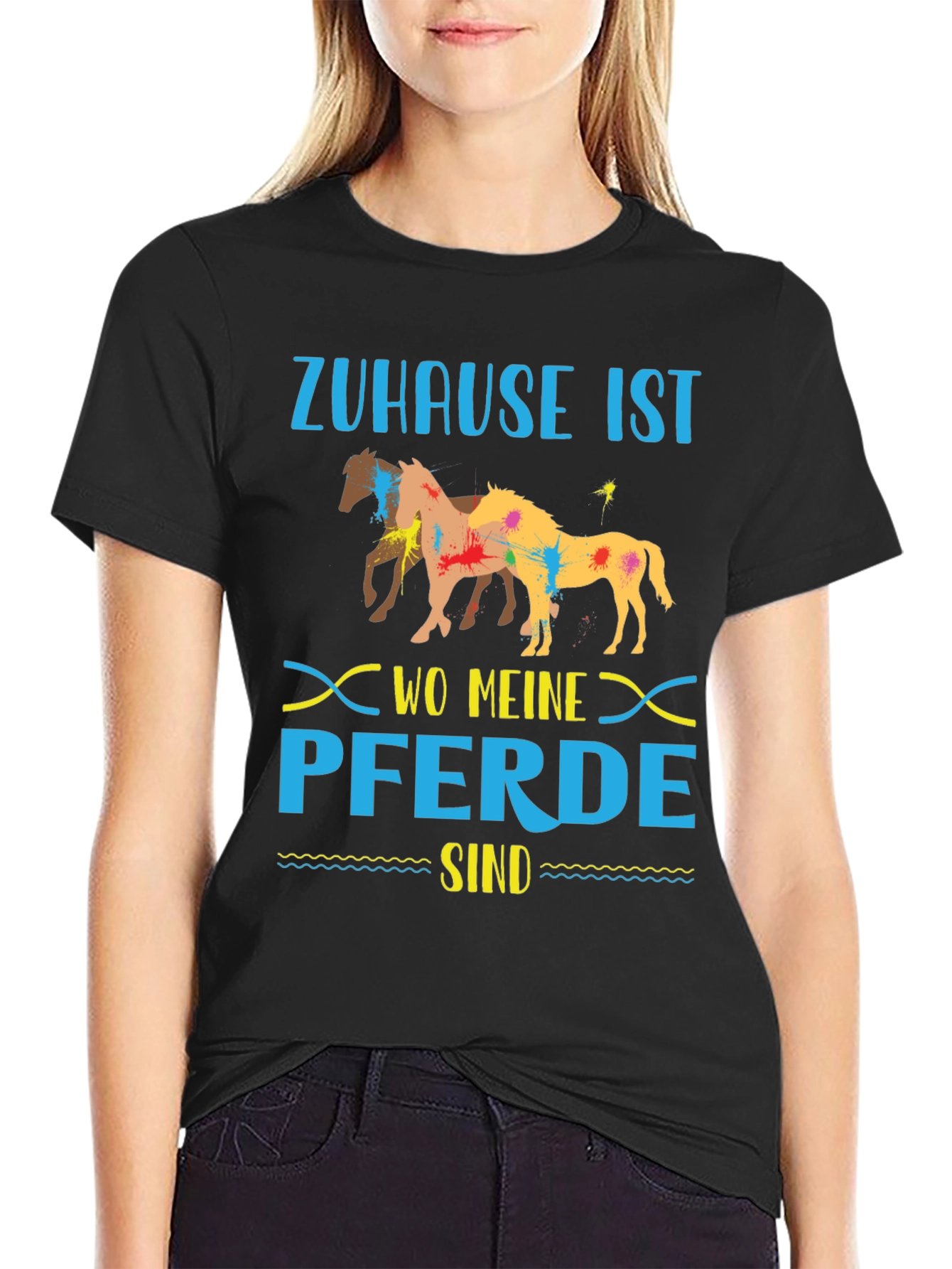 Zuhause Ist Wo Meine Pferde Sind T-Shirt