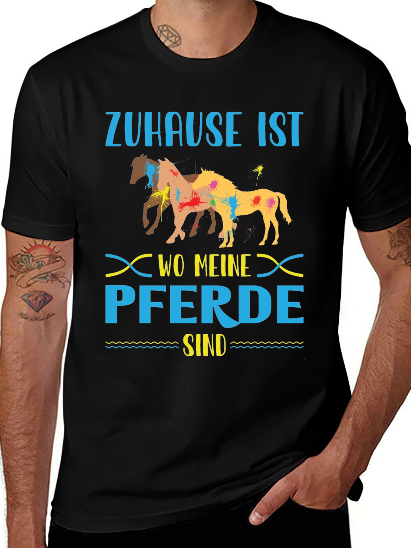Zuhause Ist Wo Meine Pferde Sind T-Shirt