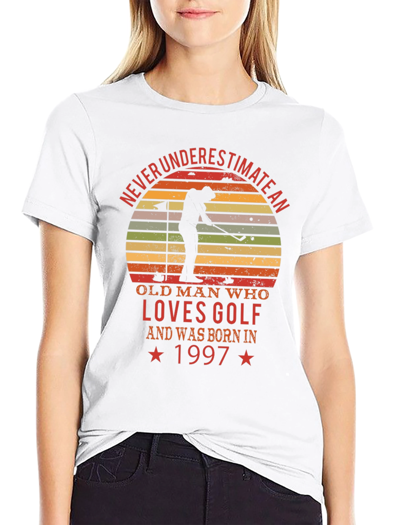 Never Underestimate an Old Man Who Loves Golf T-Shirt