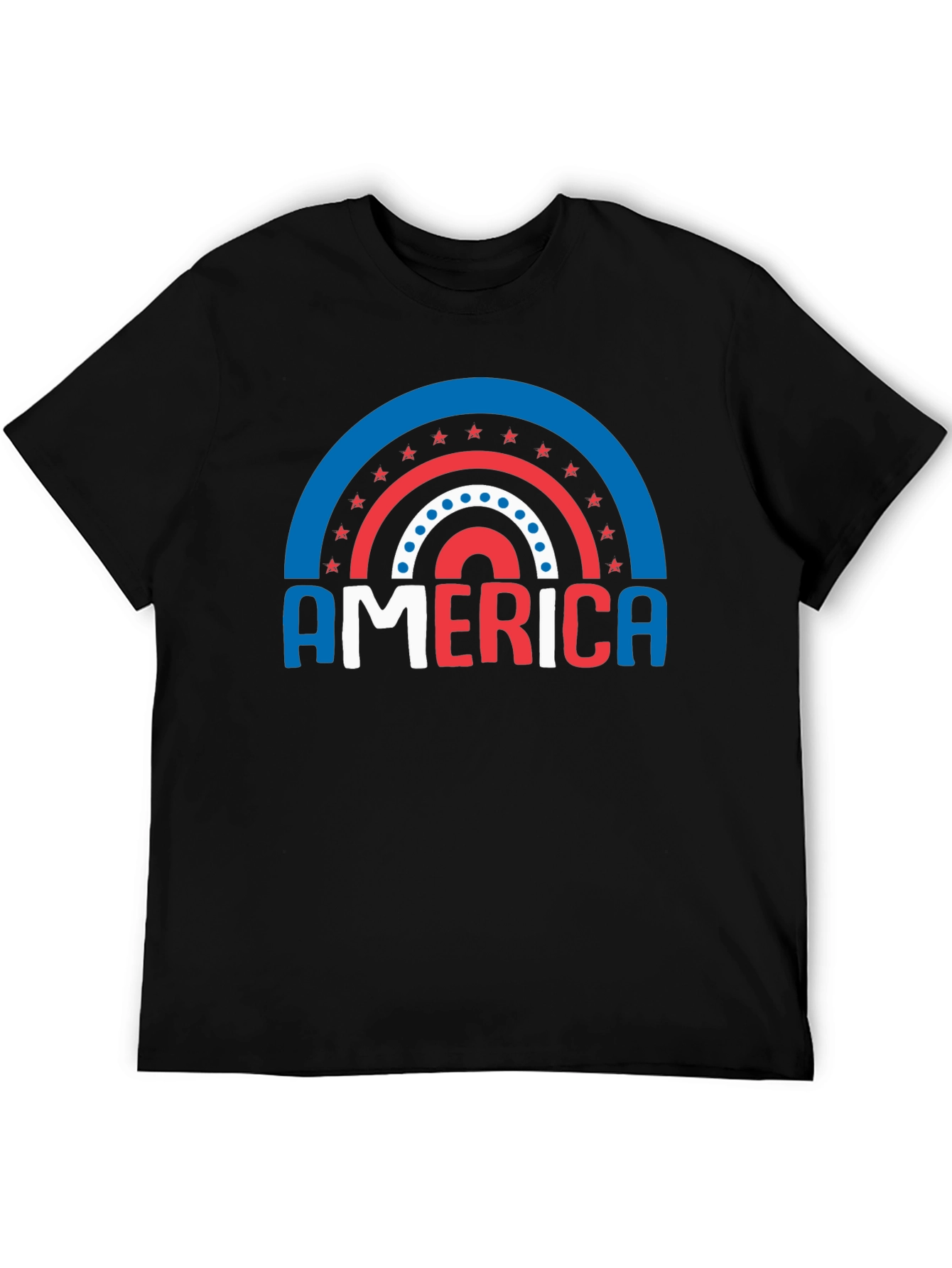 America Patriotic Rainbow T-Shirt