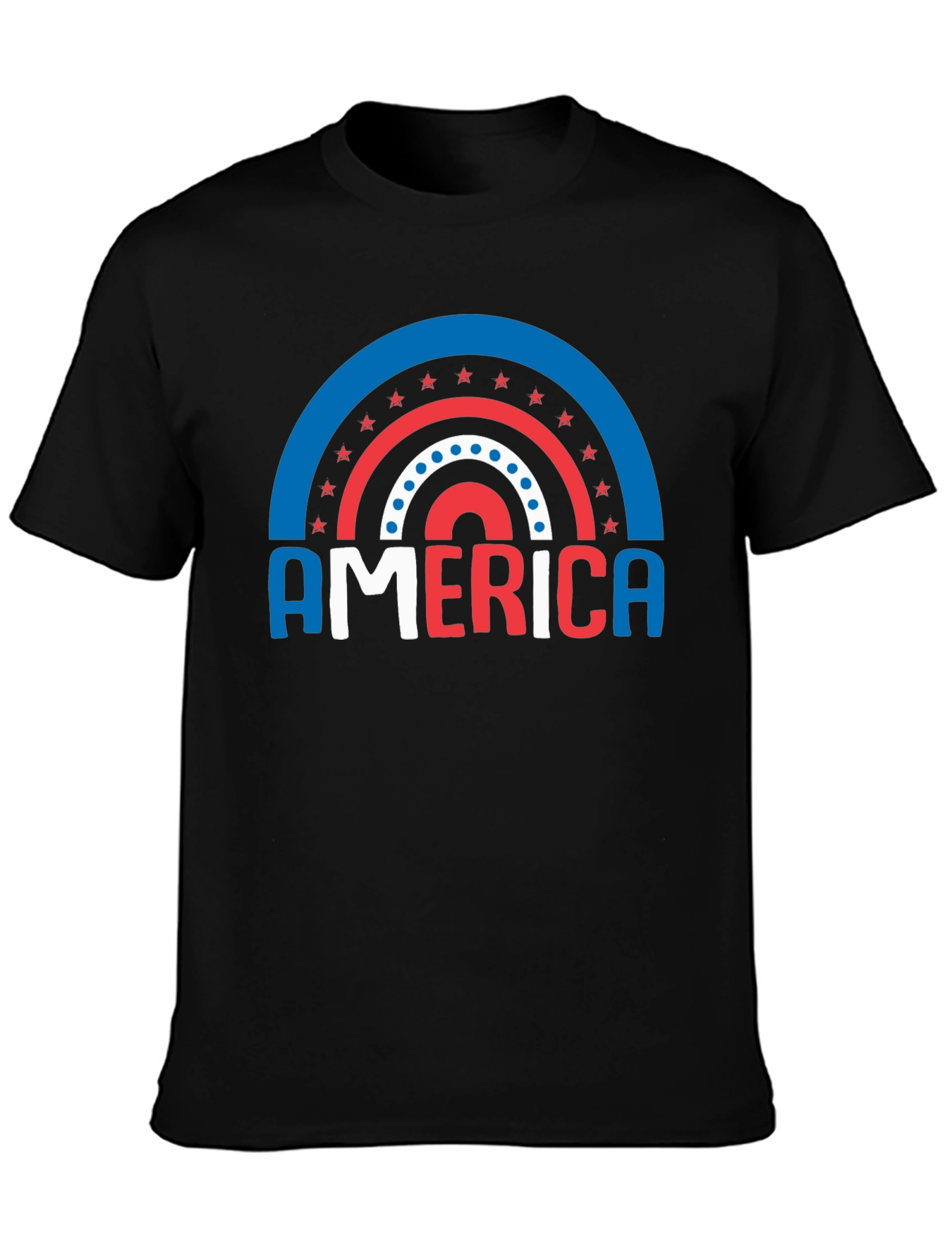 America Patriotic Rainbow T-Shirt