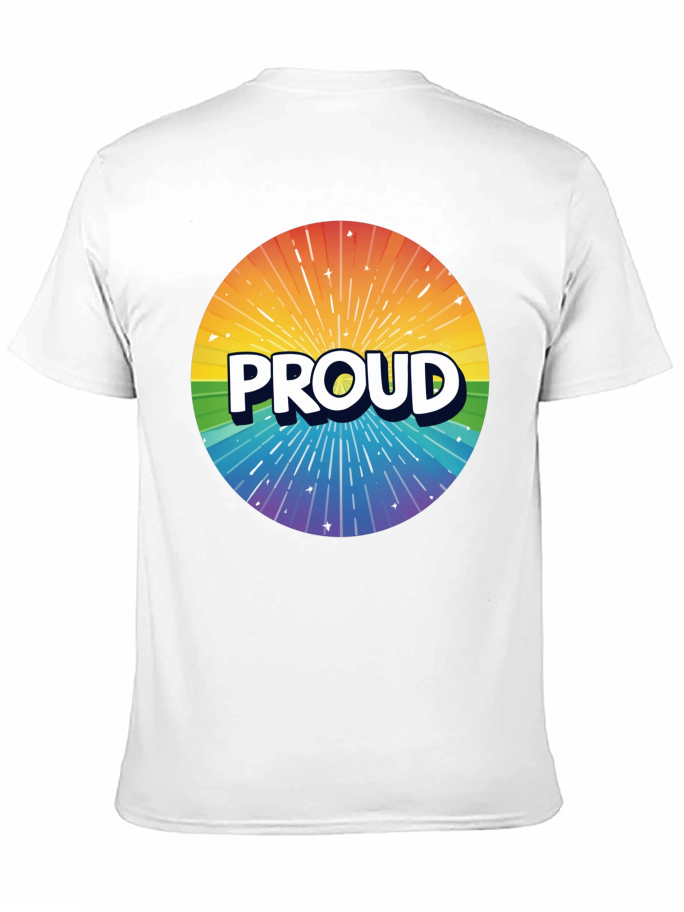 Pride Rainbow PROUD Graphic T-Shirt