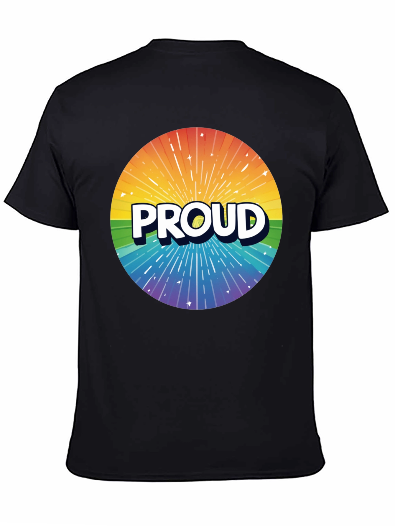 Pride Rainbow PROUD Graphic T-Shirt