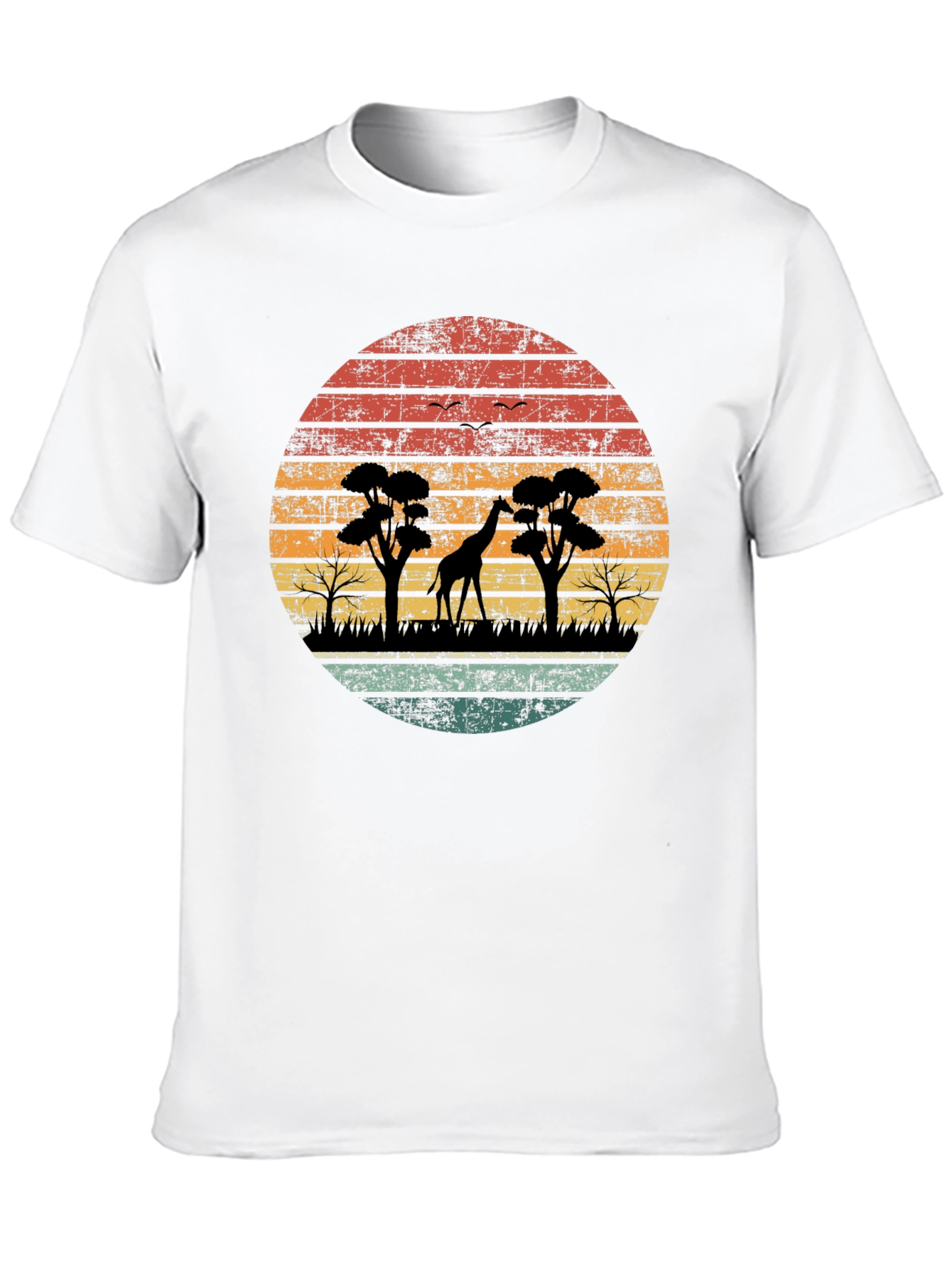 Retro Safari Giraffe T-Shirt