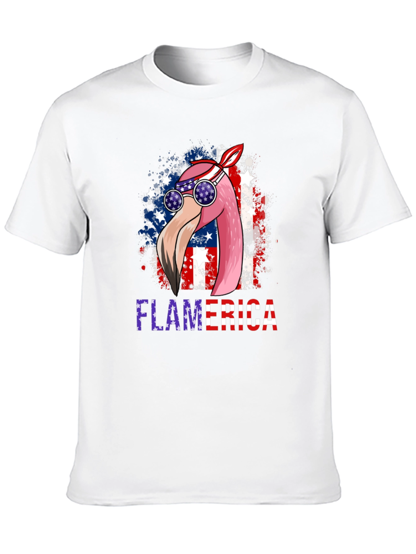 Flamerica Patriotic Flamingo USA T-Shirt