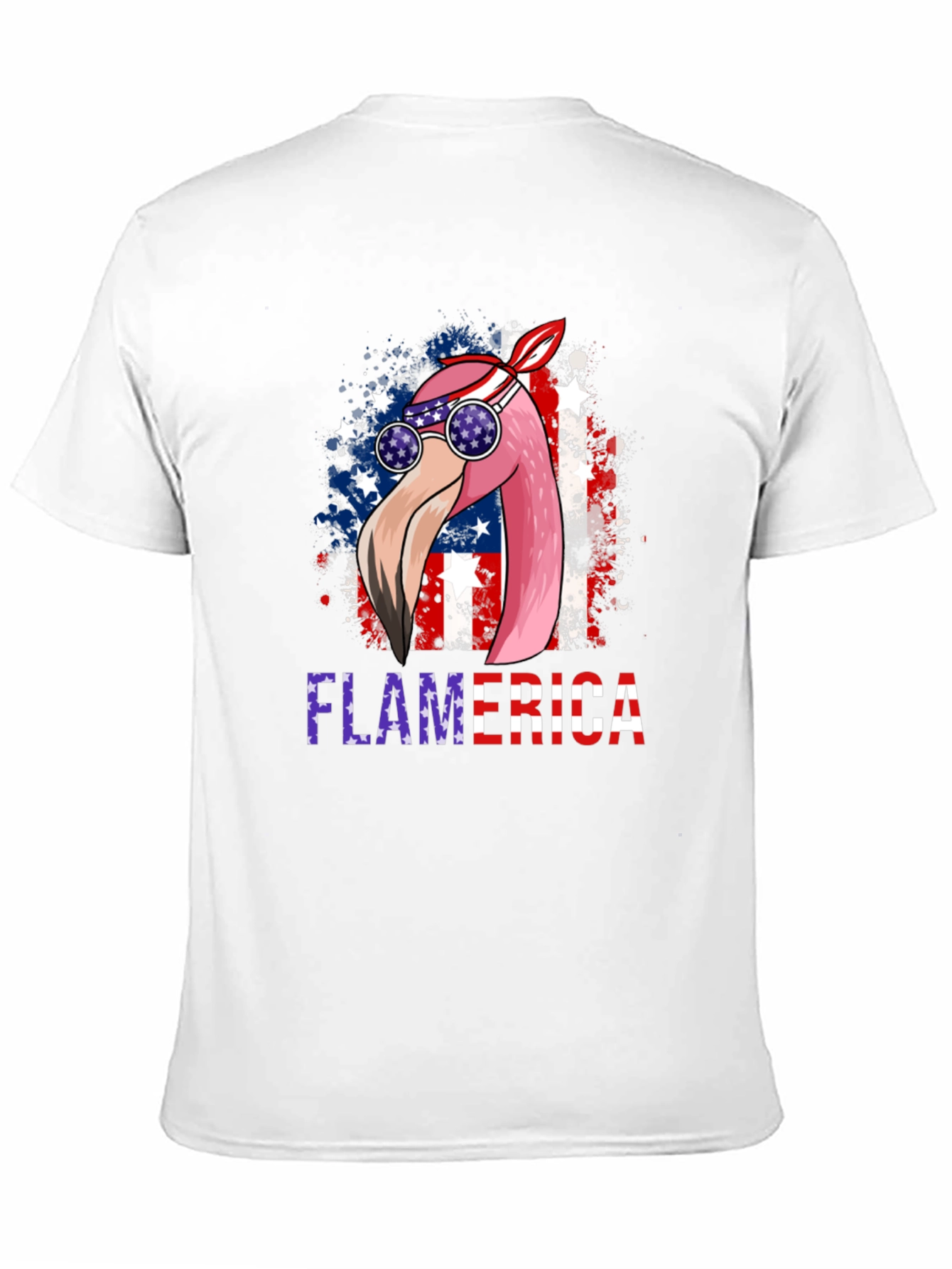 Flamerica Patriotic Flamingo USA T-Shirt
