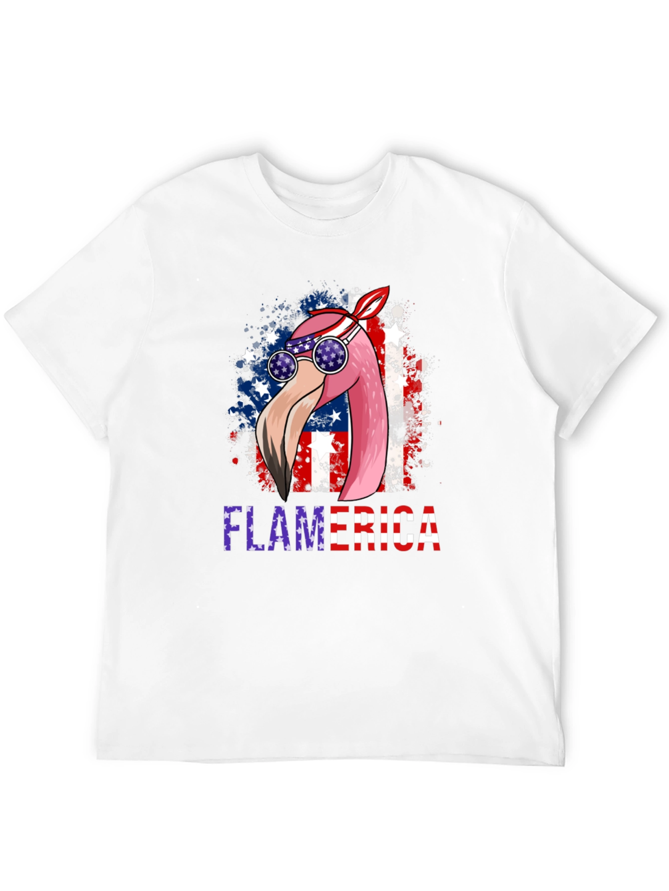 Flamerica Patriotic Flamingo USA T-Shirt