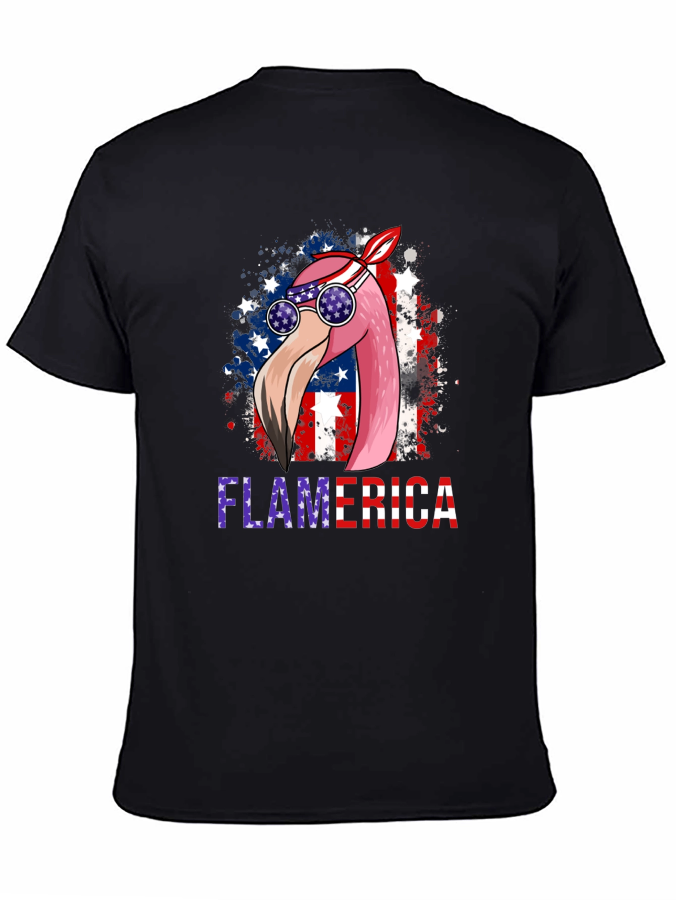 Flamerica Patriotic Flamingo USA T-Shirt