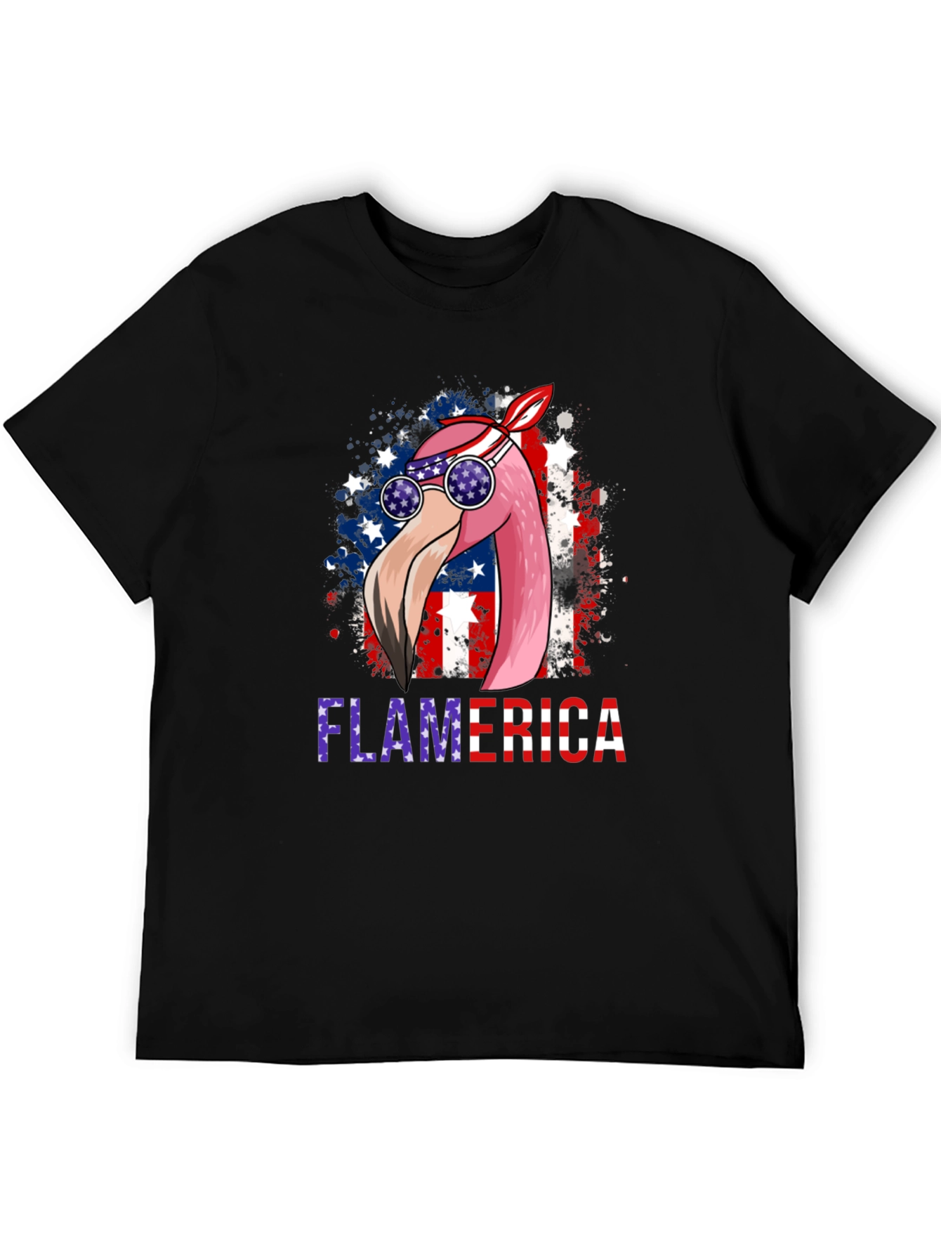 Flamerica Patriotic Flamingo USA T-Shirt