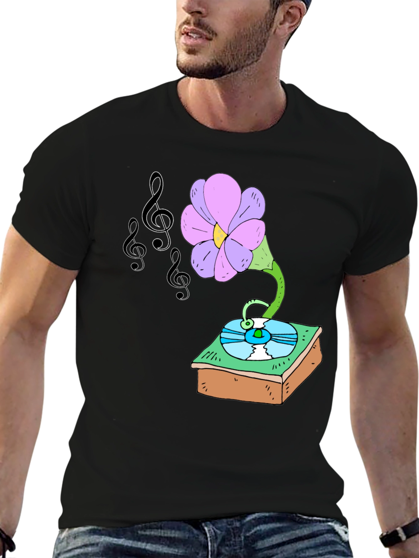 Musical Flower Graphic Tee - Unisex