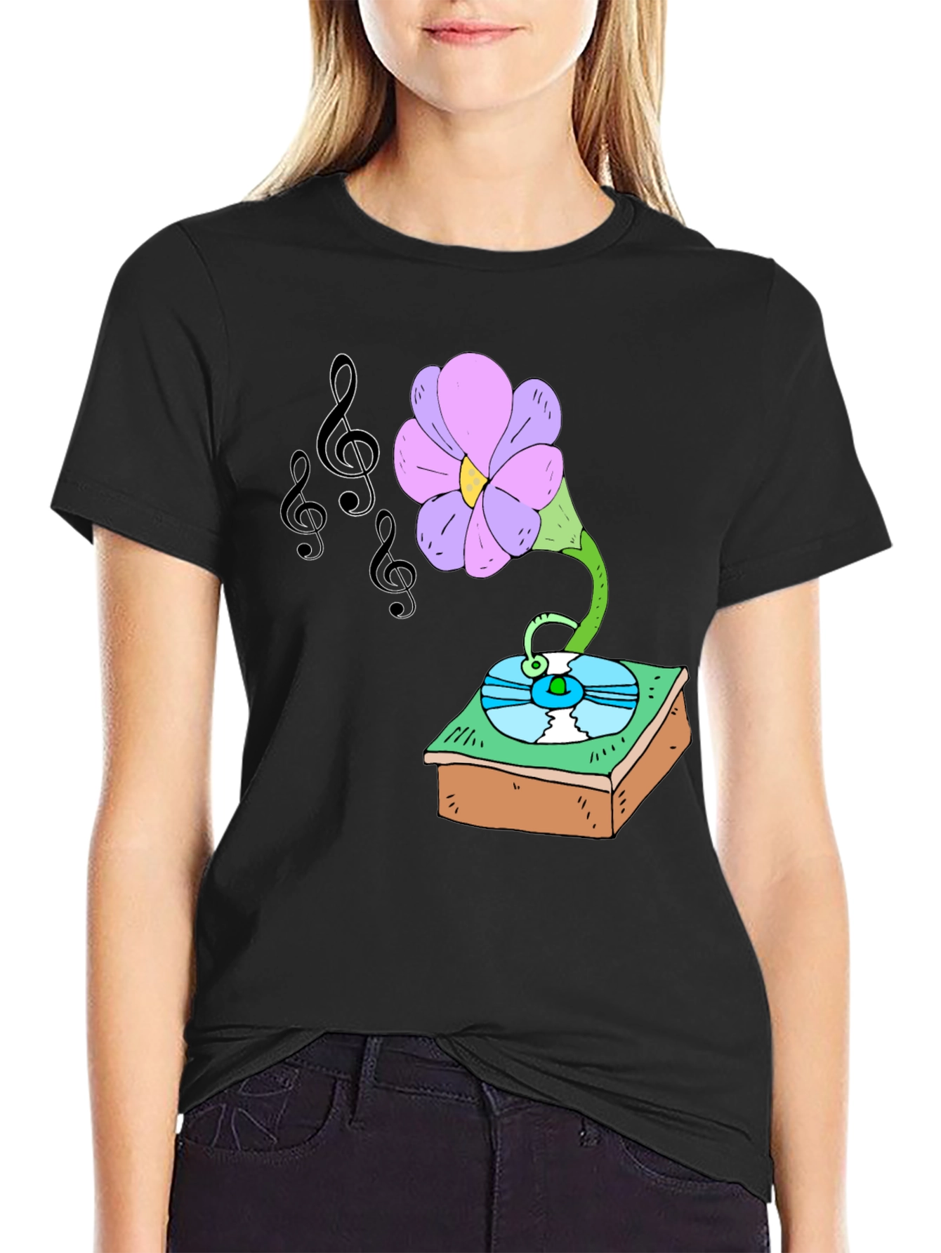 Musical Flower Graphic Tee - Unisex