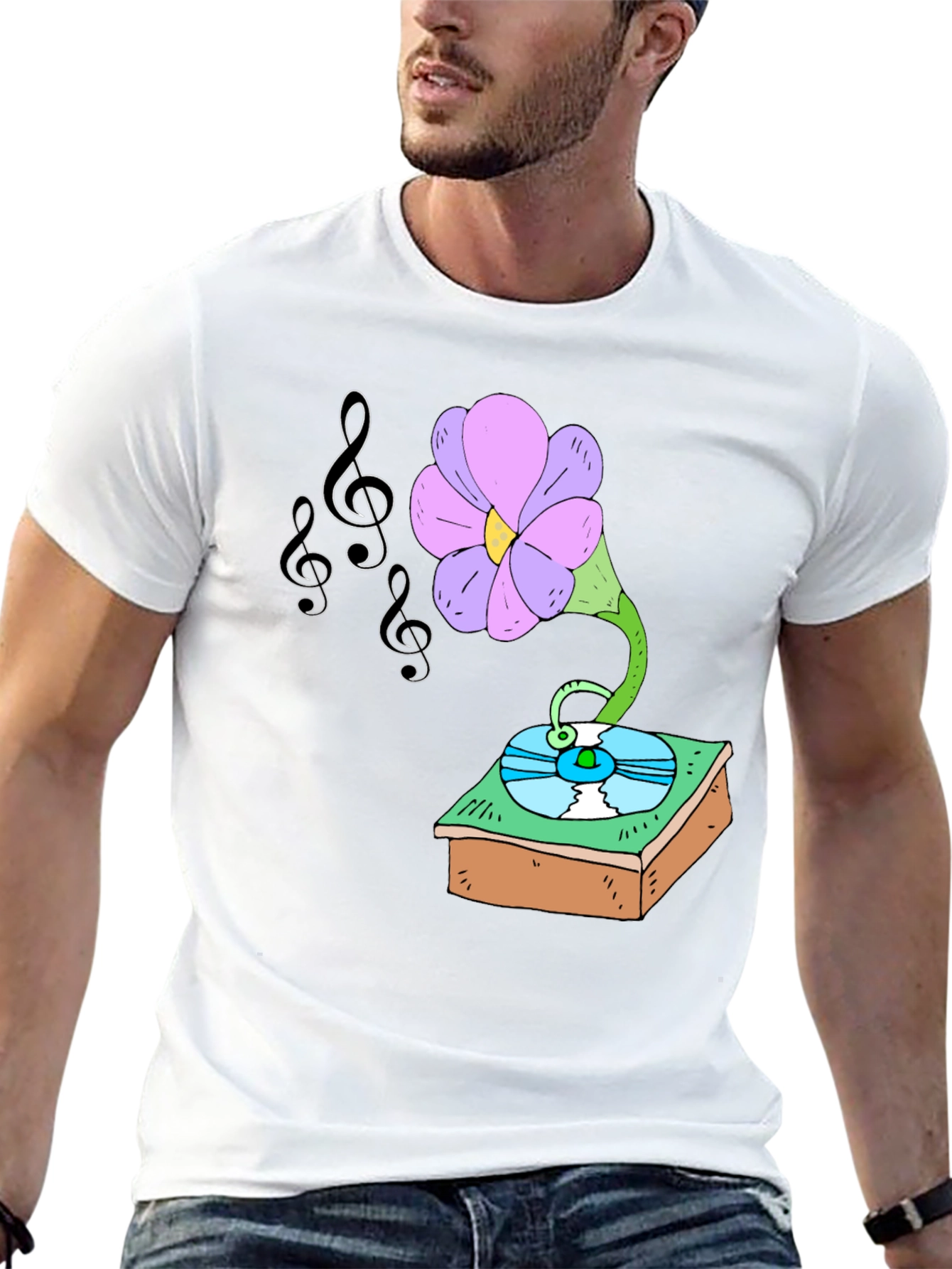 Musical Flower Graphic Tee - Unisex