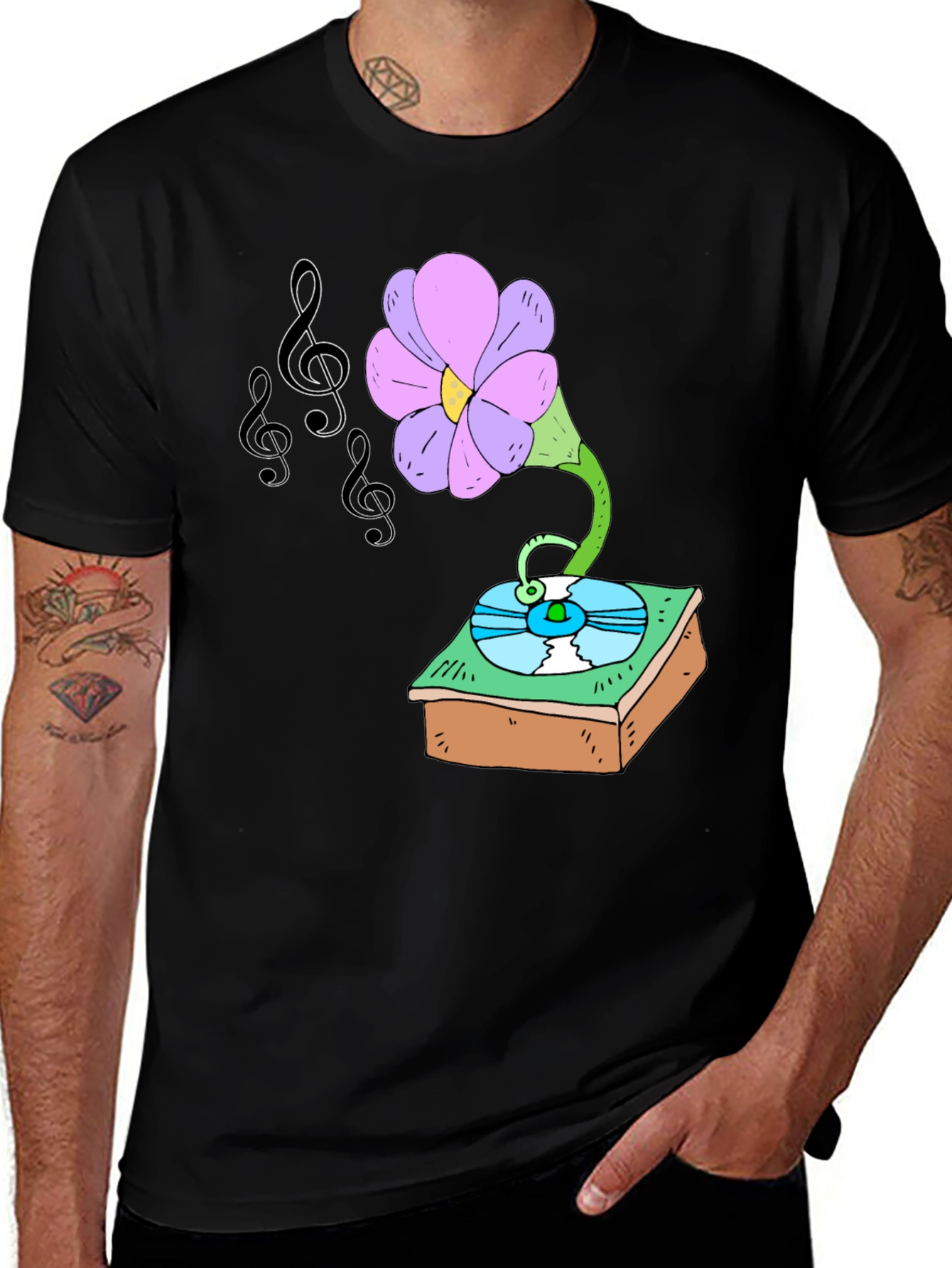 Musical Flower Graphic Tee - Unisex