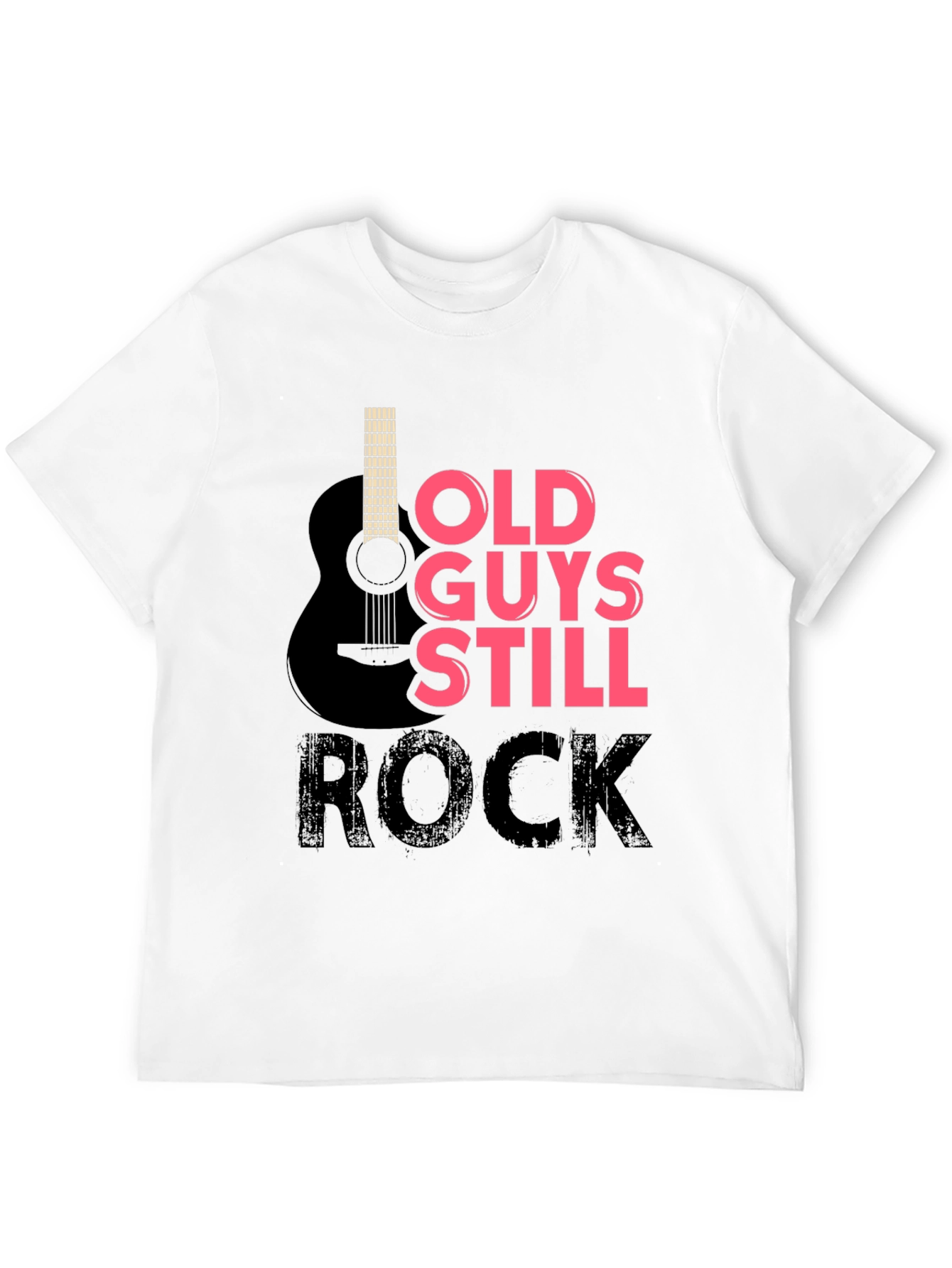 Old Guys Still Rock T-Shirt - Guitar Design