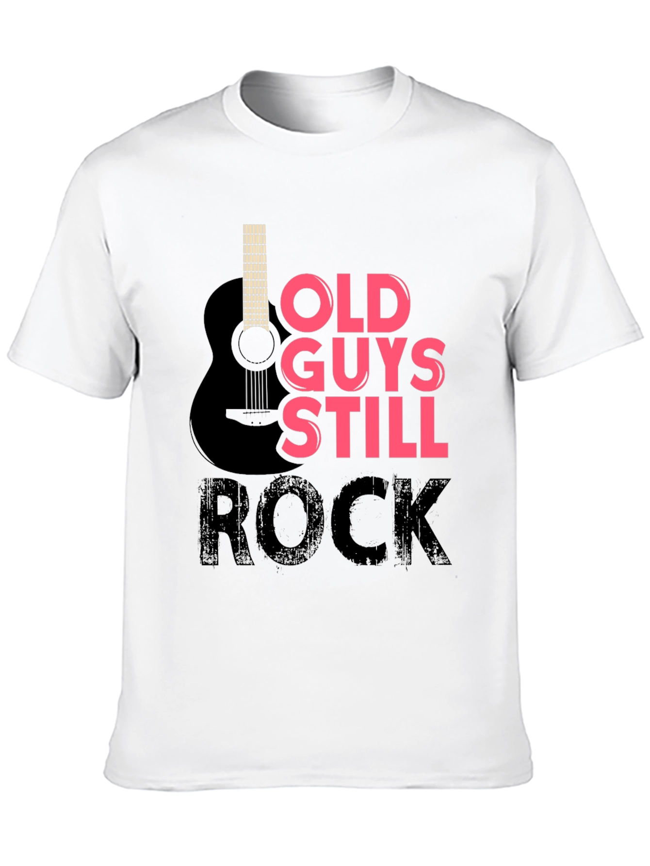 Old Guys Still Rock T-Shirt - Guitar Design