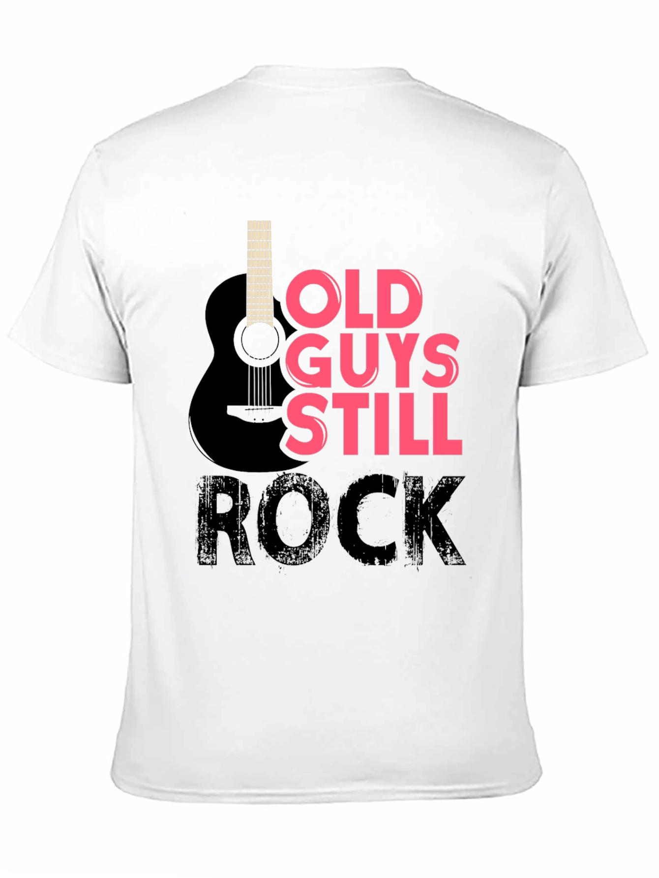 Old Guys Still Rock T-Shirt - Guitar Design