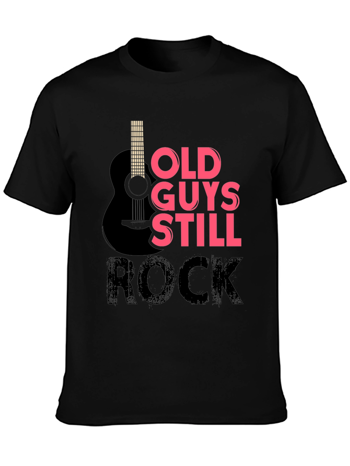 Old Guys Still Rock T-Shirt - Guitar Design