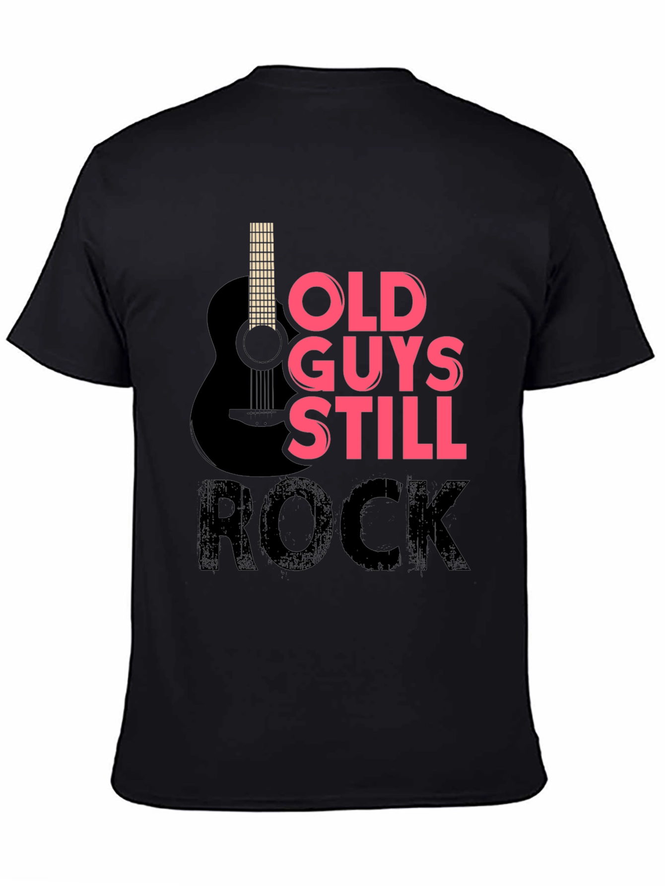 Old Guys Still Rock T-Shirt - Guitar Design