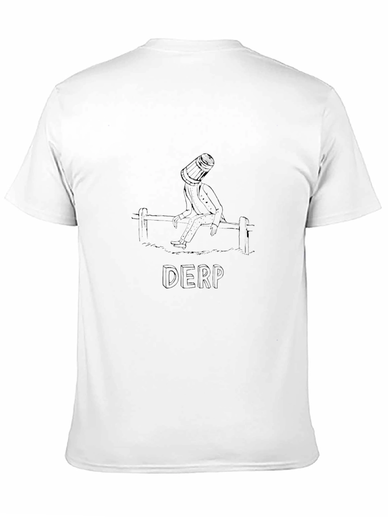 Derp Bucket Head Tee - Quirky Graphic T-Shirt