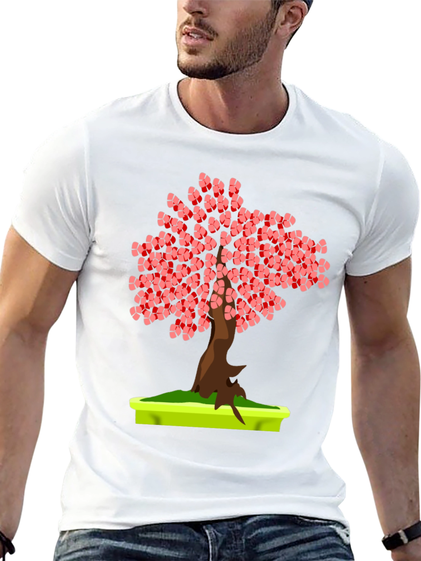 Bonsai Tree Graphic Tee - Unique Stylish Casual Wear