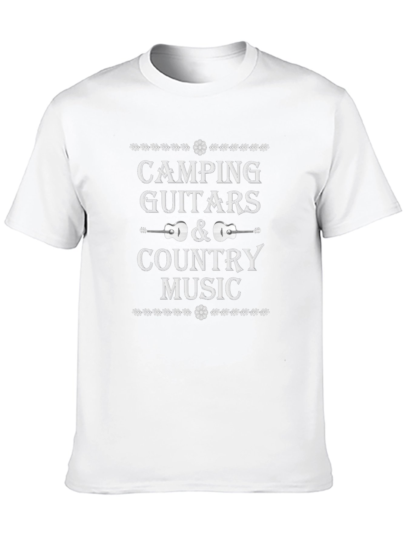 Camping Guitars & Country Music Graphic T-Shirt