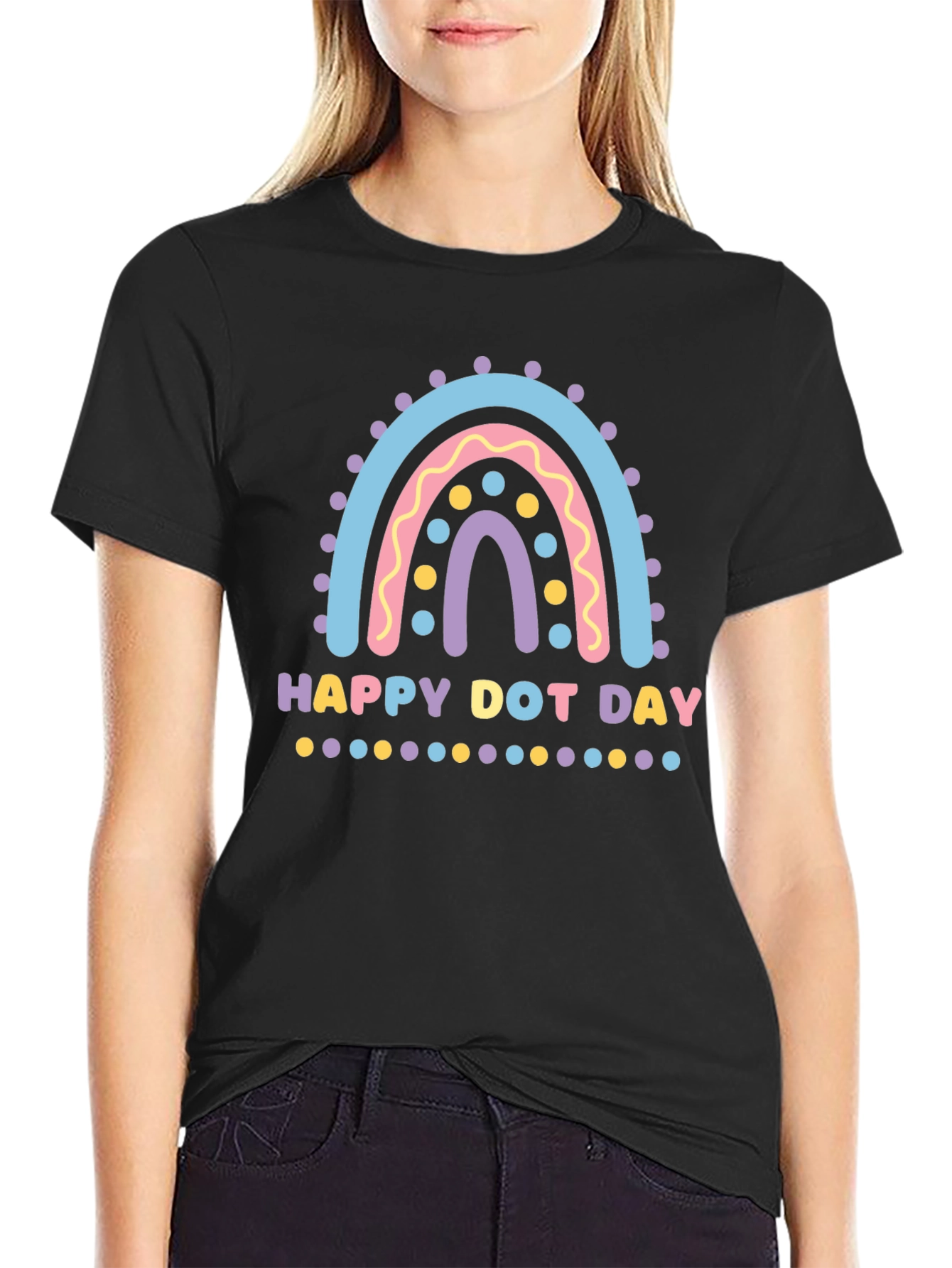 Happy Dot Day Rainbow Graphic Tee - Unisex