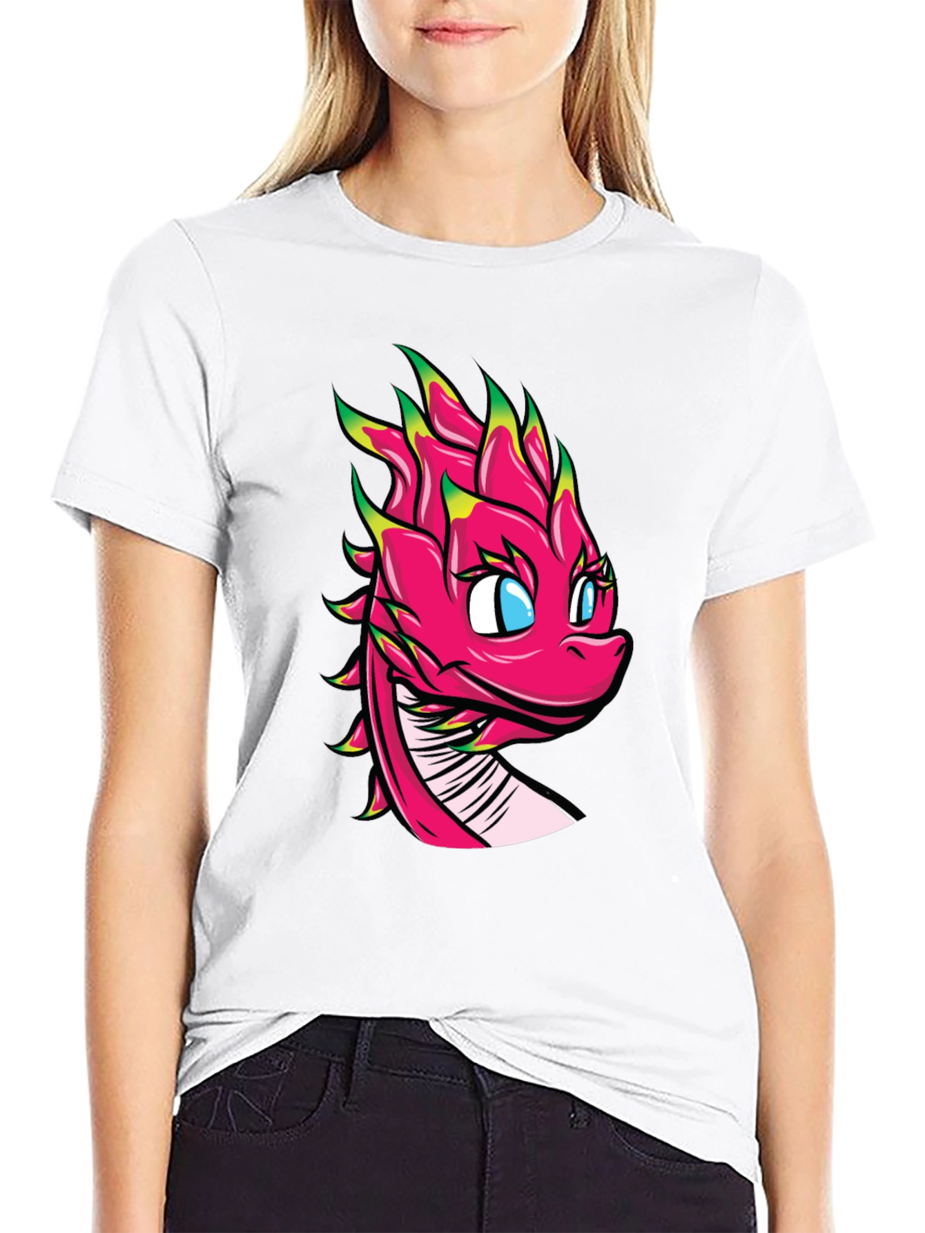 Dragon Fruit Graphic Tee - Cute Cartoon Dragon Shirt