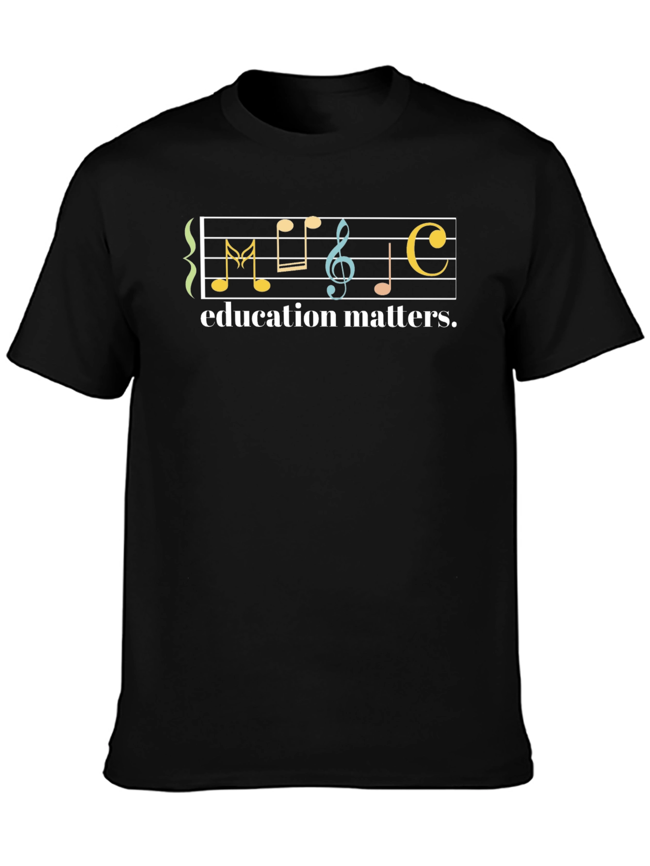 Education Matters Music Note T-Shirt