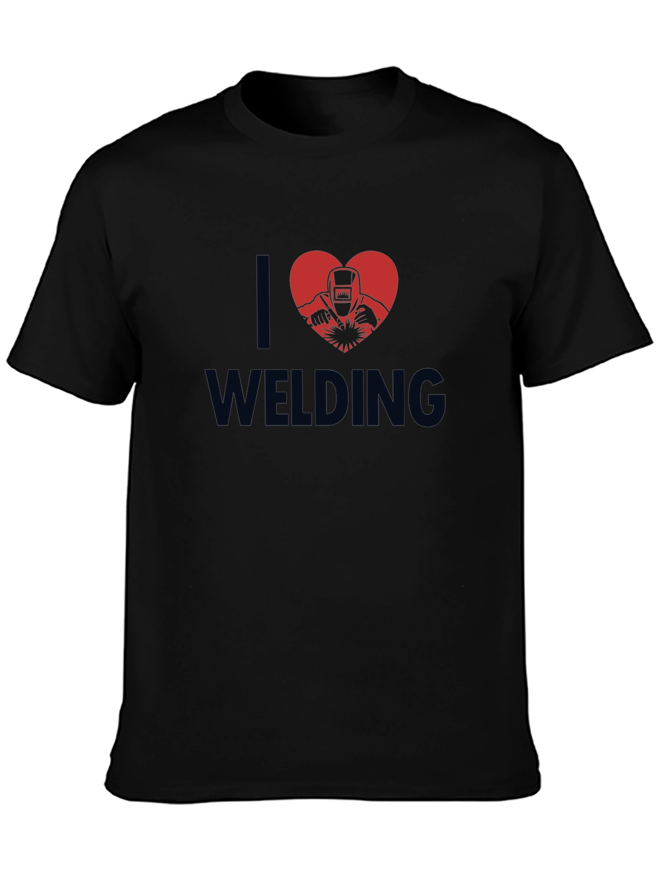 I Love Welding Black T-Shirt