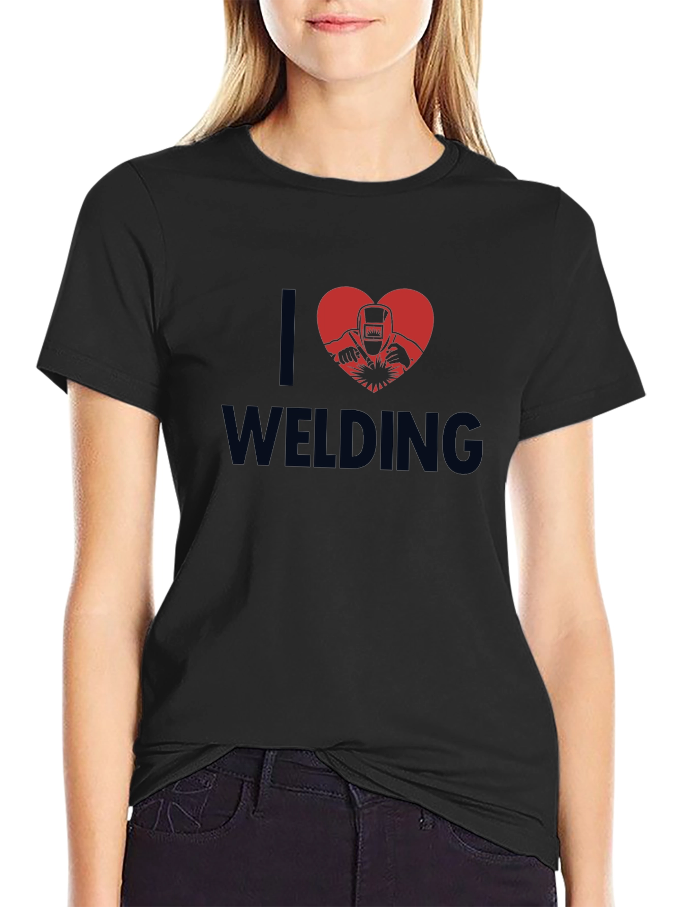 I Love Welding Black T-Shirt