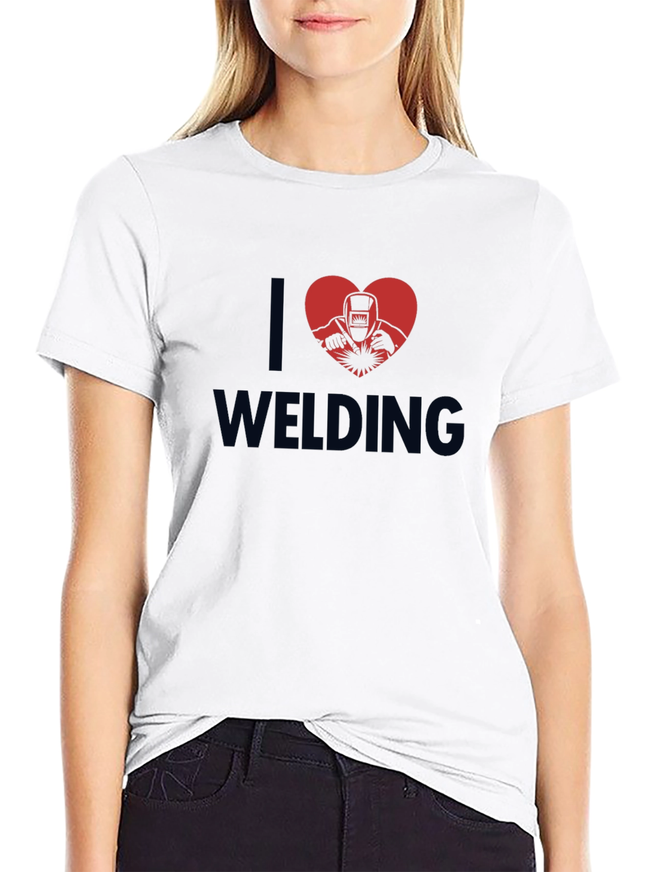 I Love Welding Black T-Shirt