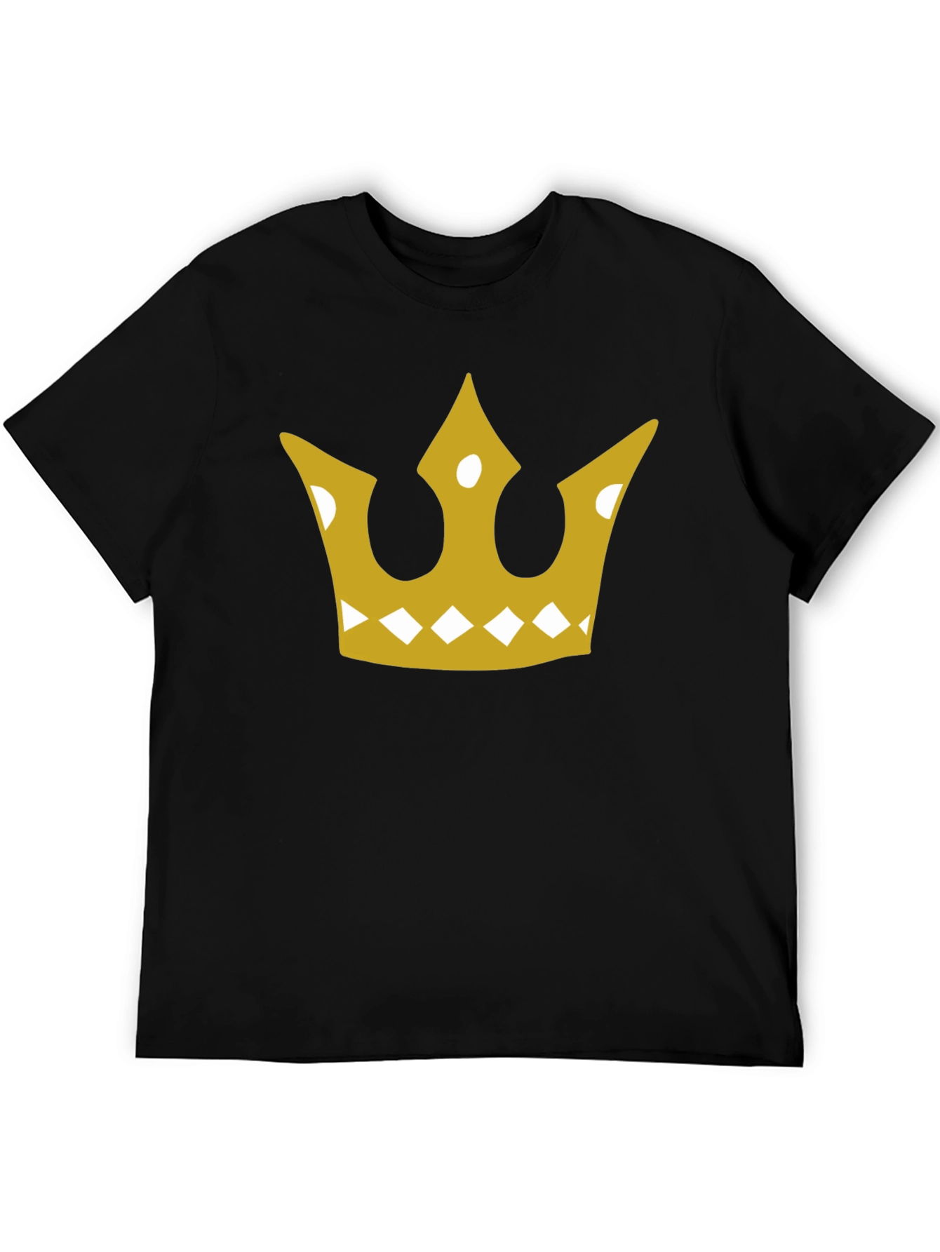 Golden Crown Graphic Tee - Mens Black T-Shirt