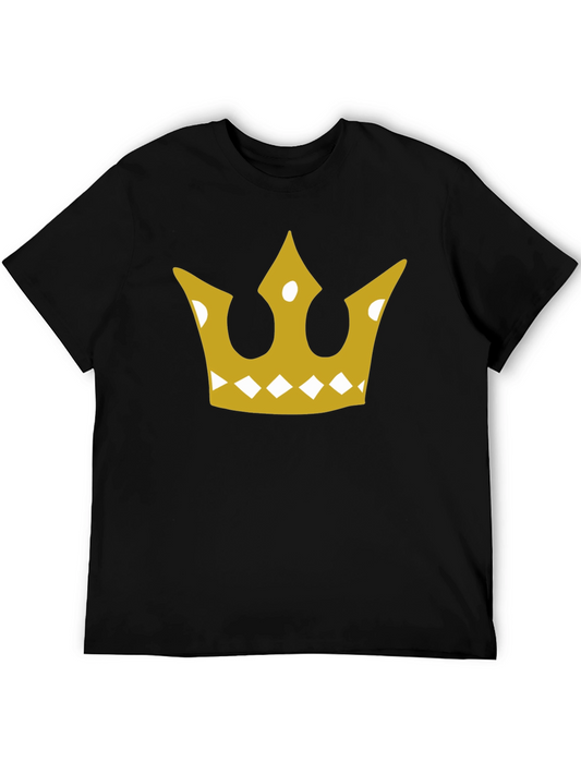 Golden Crown Graphic Tee - Mens Black T-Shirt