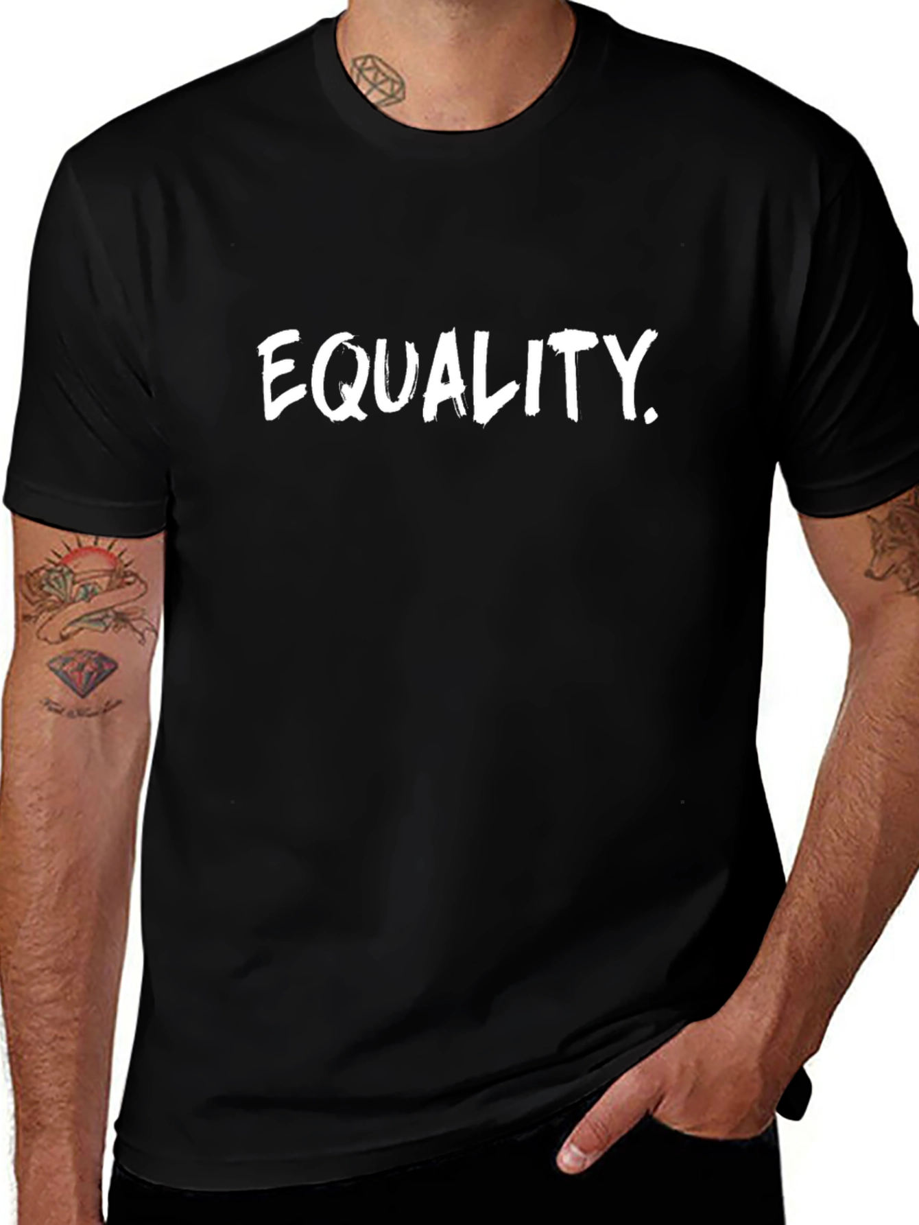 Equality Graphic Tee - Black Cotton Blend
