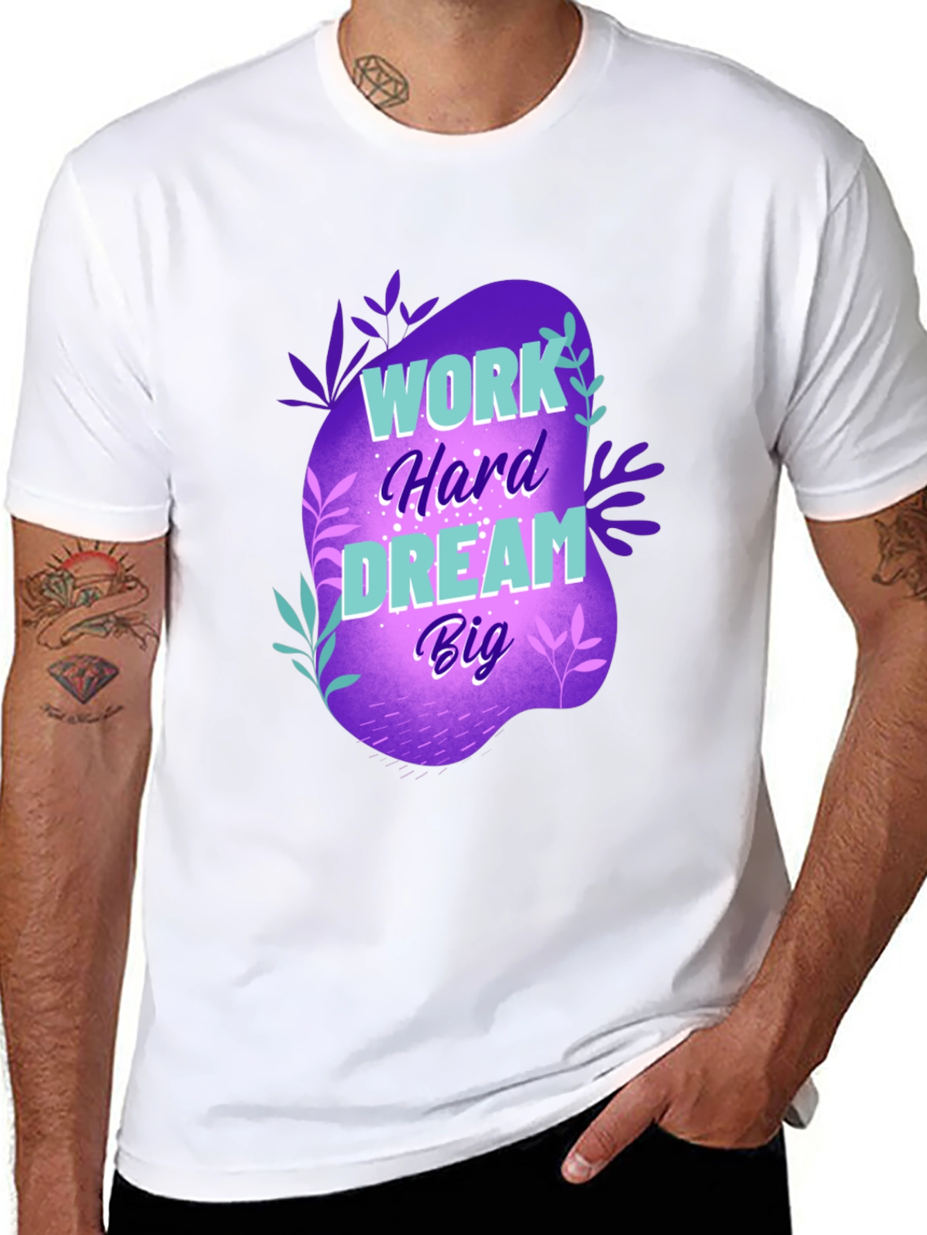 Work Hard Dream Big Graphic T-Shirt