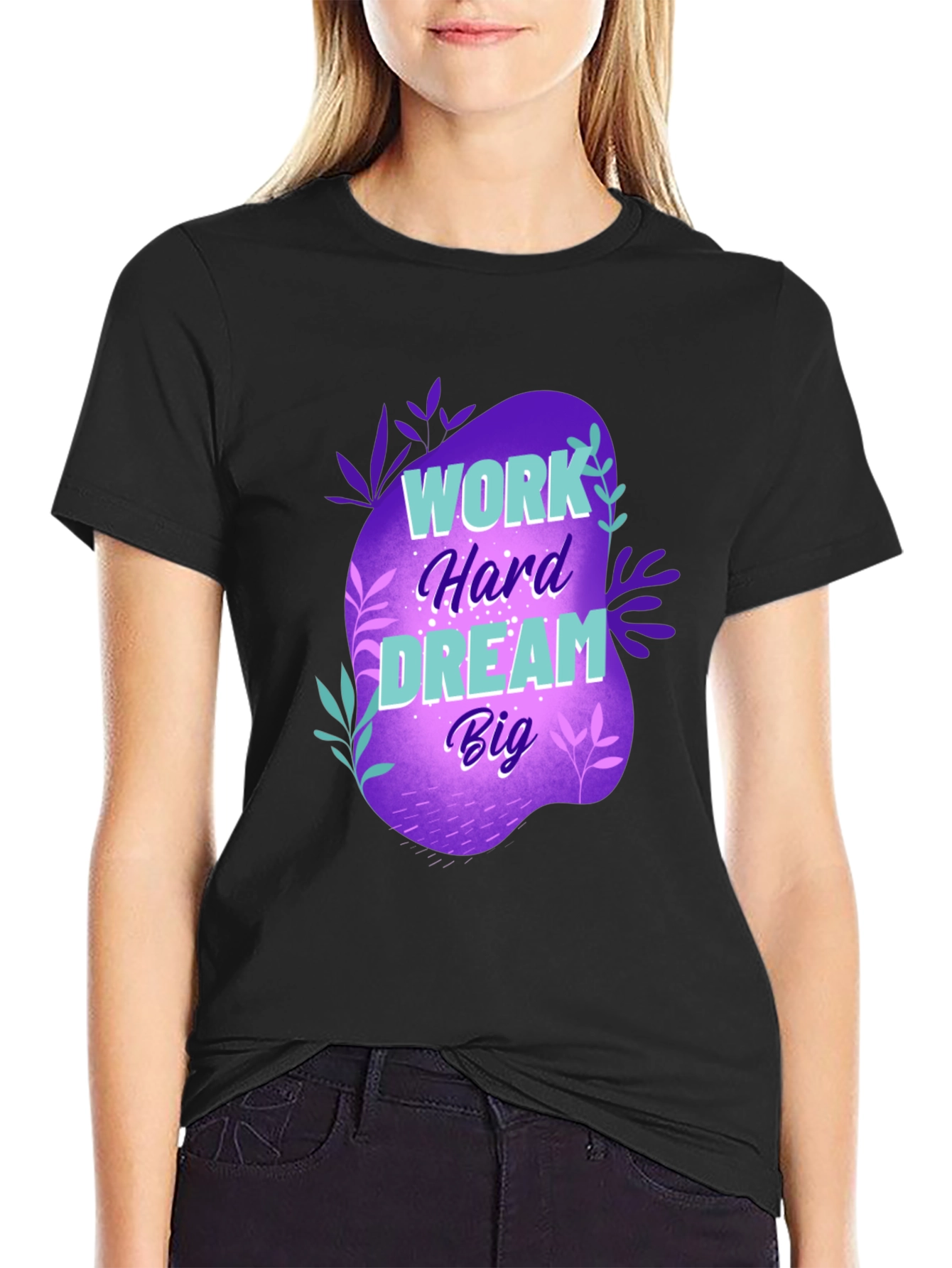 Work Hard Dream Big Graphic T-Shirt