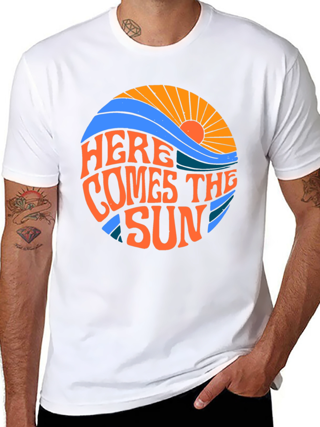 Retro Here Comes The Sun Graphic Tee