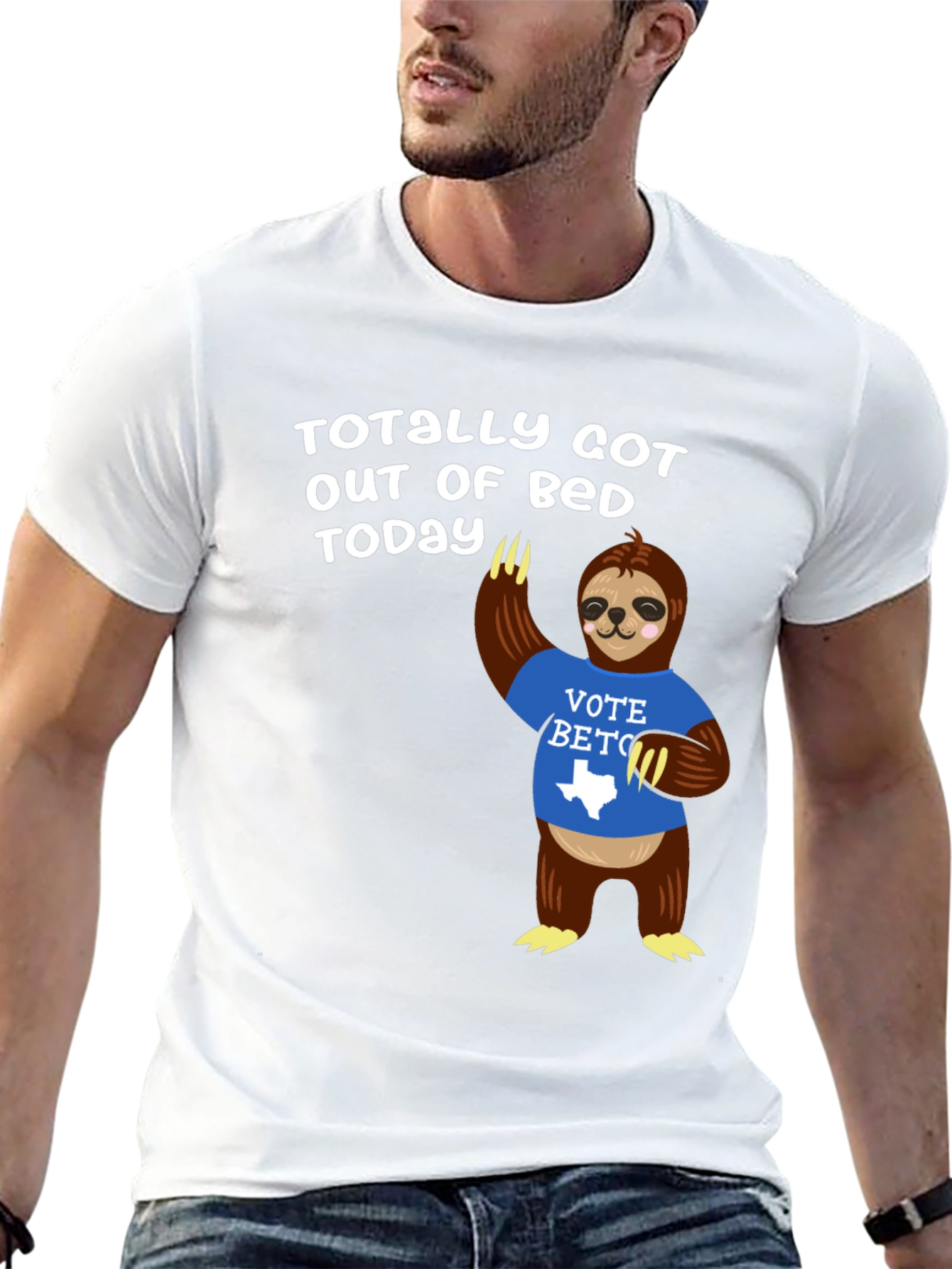 Vote Beto Sloth Graphic T-Shirt