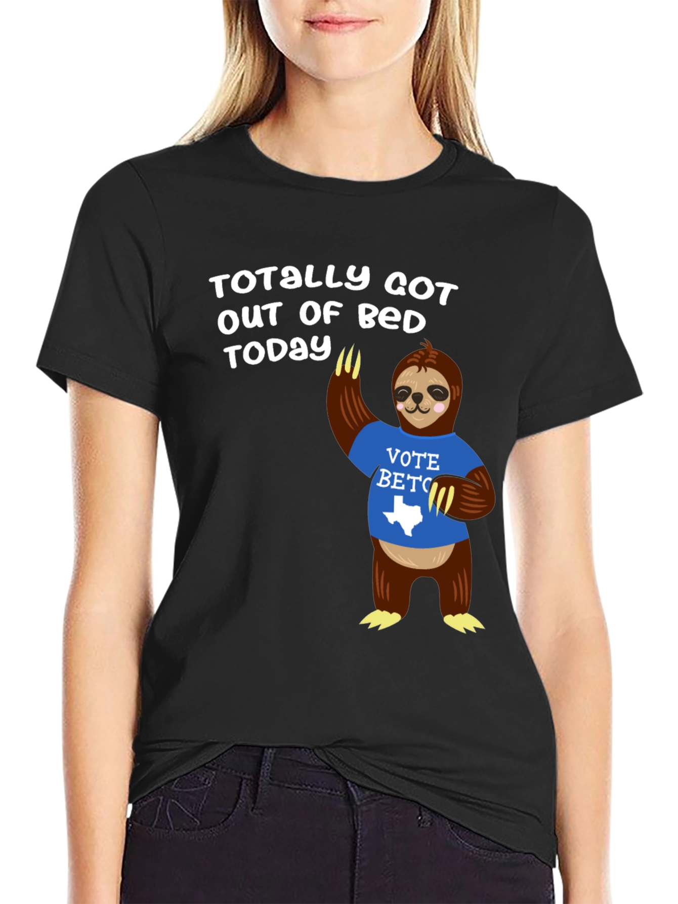 Vote Beto Sloth Graphic T-Shirt