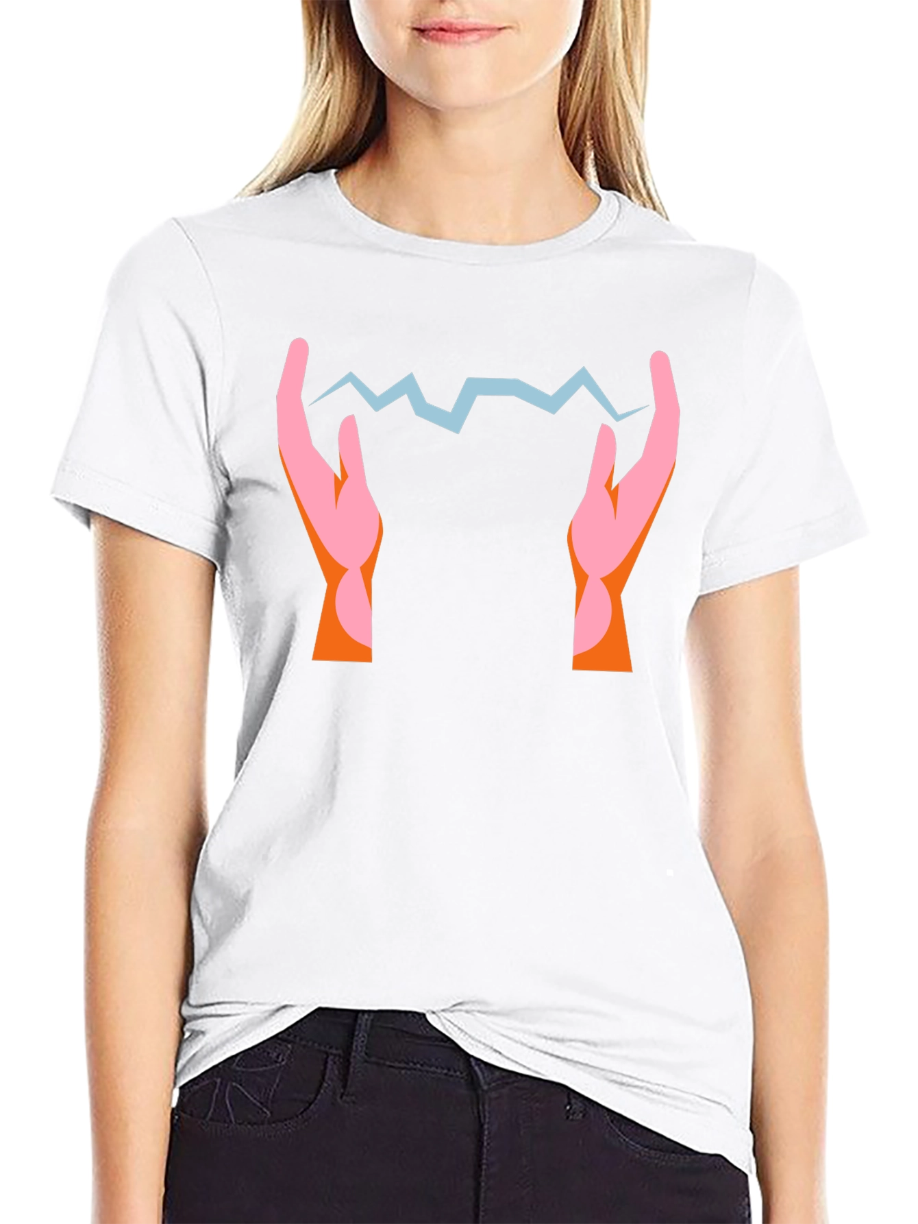 Lightning Bolt Hands Graphic Tee