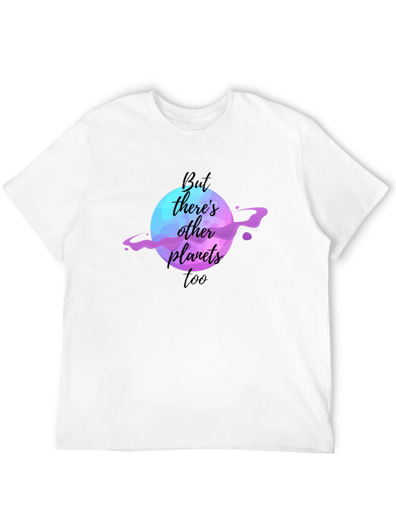 Other Planets Graphic Tee - Black Cotton Casual