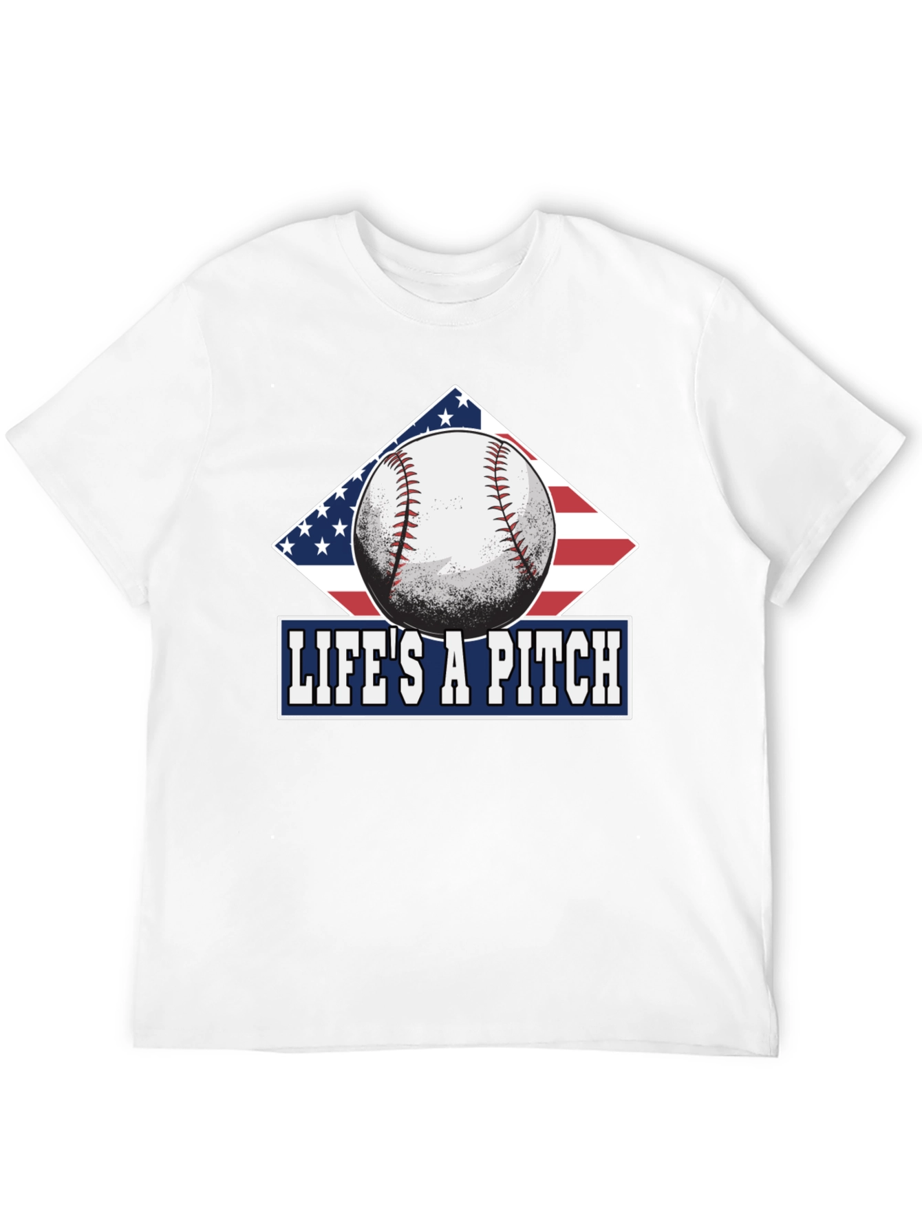 Lifes A Pitch Baseball Graphic Tee