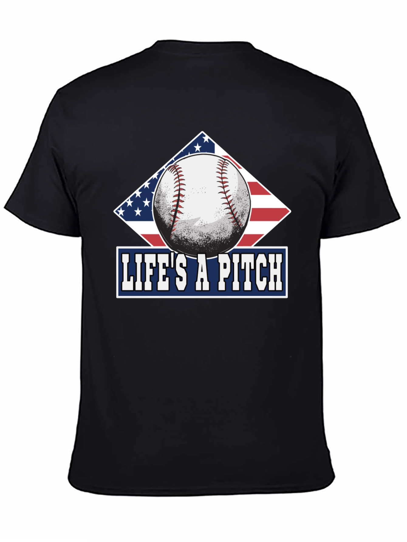 Lifes A Pitch Baseball Graphic Tee