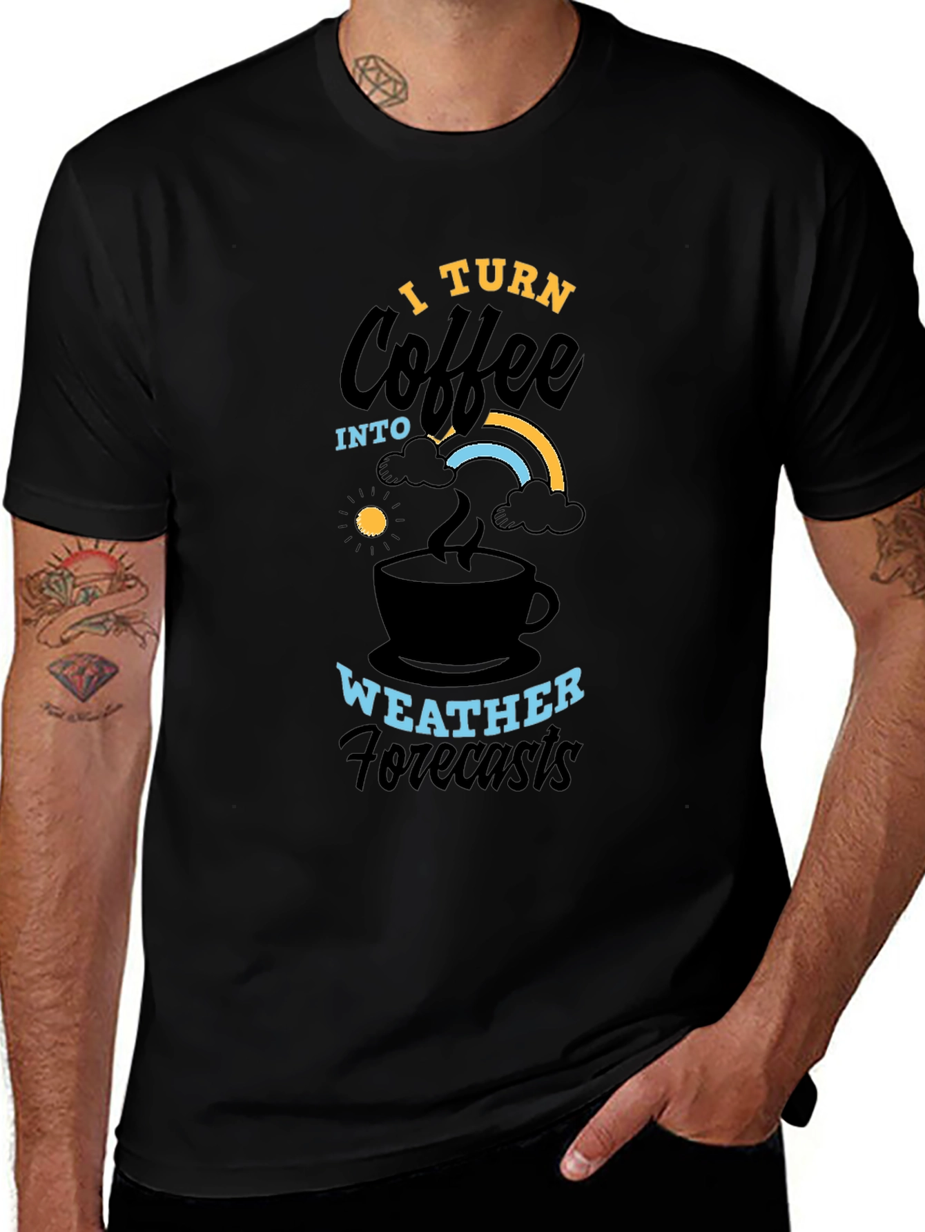 Coffee Weather Forecasts Graphic T-Shirt