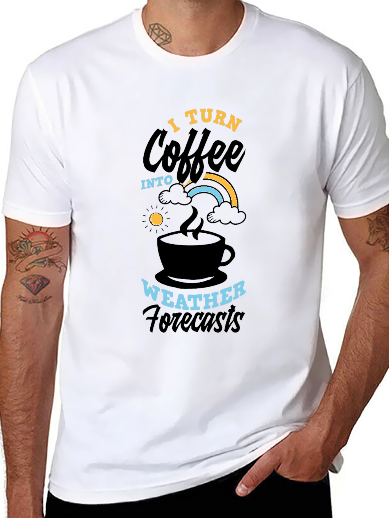 Coffee Weather Forecasts Graphic T-Shirt