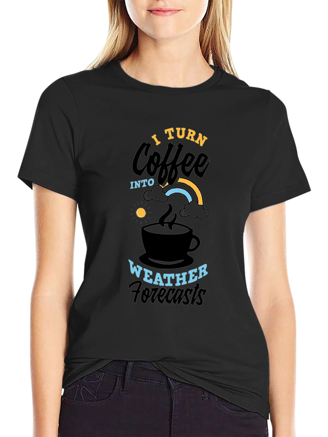 Coffee Weather Forecasts Graphic T-Shirt