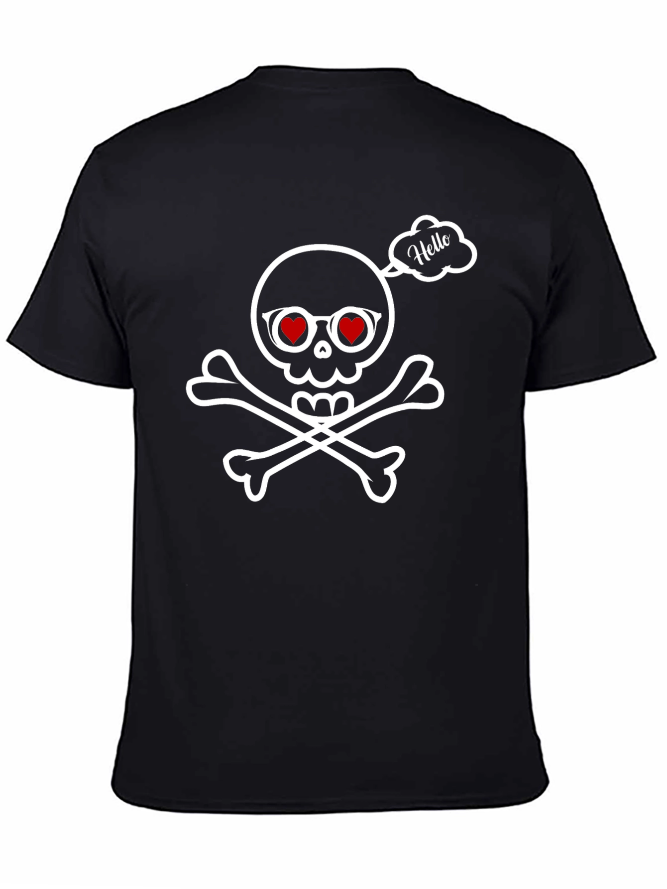 Skull & Crossbones Hello Graphic Tee