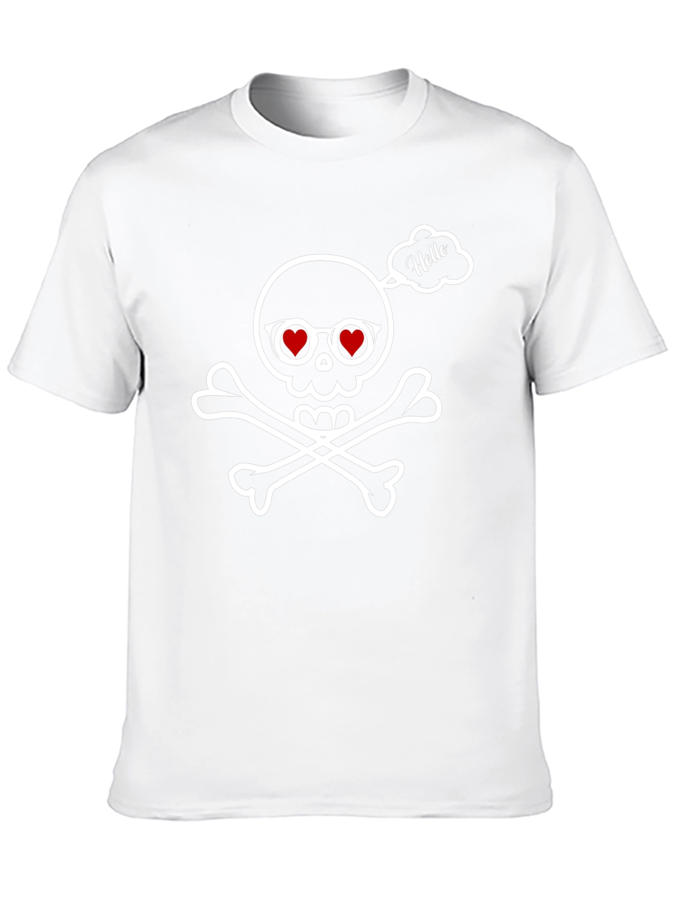 Skull & Crossbones Hello Graphic Tee